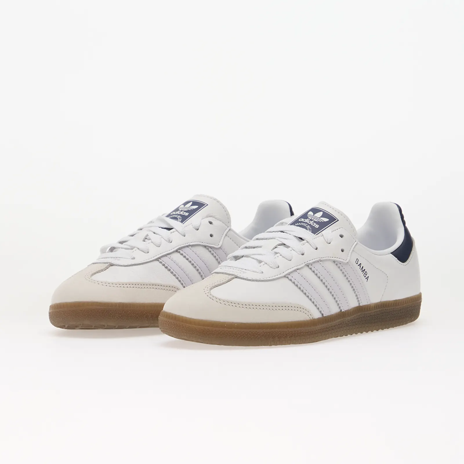 Baskets femme adidas Samba OG Ftwr White/ Frozen Purple/ Night Indigo