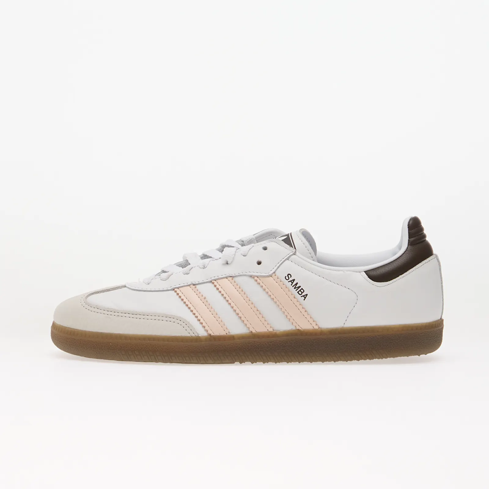 Sneakerși pentru femei adidas Samba OG Ftwr White/ Wonder Quartz/ Brown