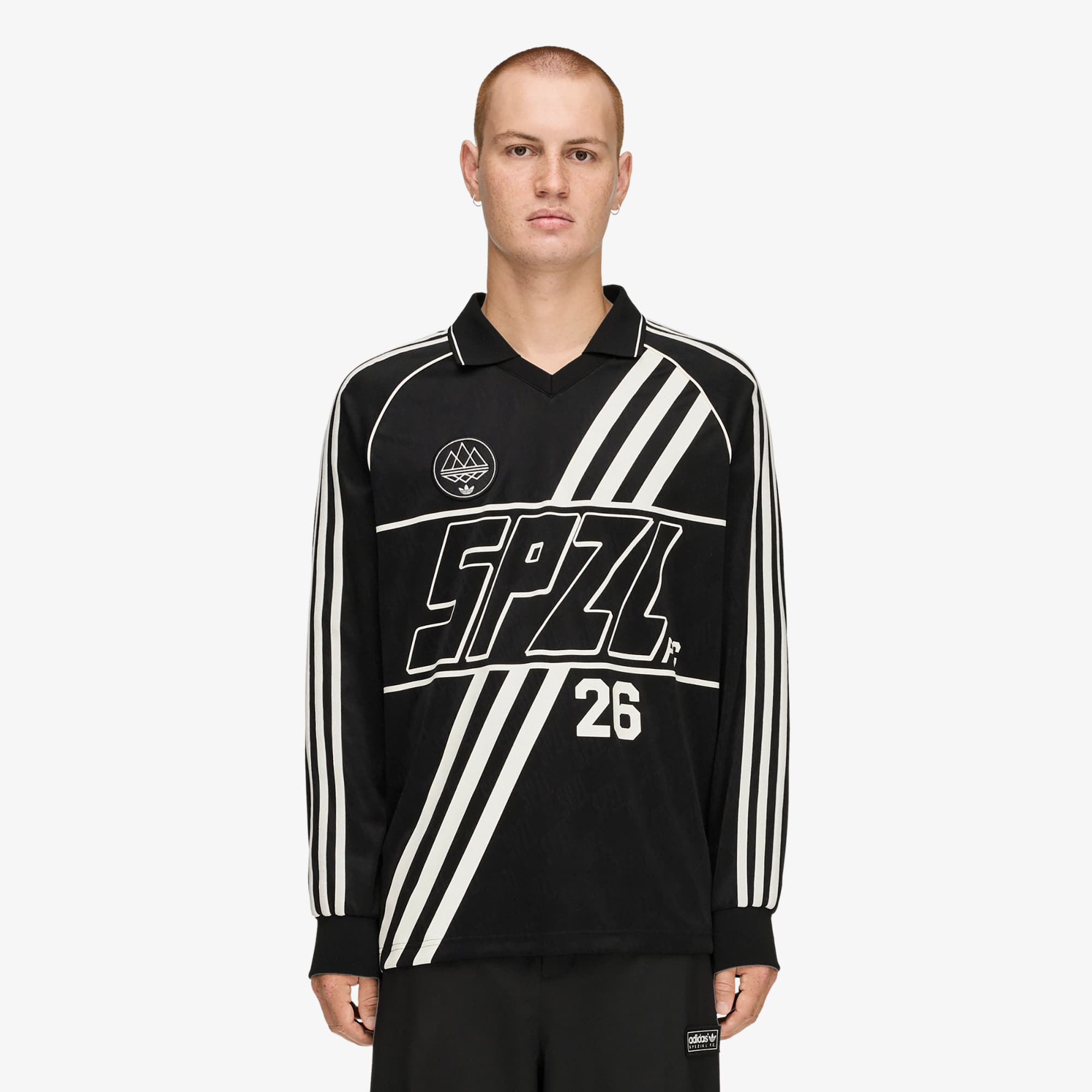 Джърси adidas SPZL F.C. Long Sleeve Jersey Black XL