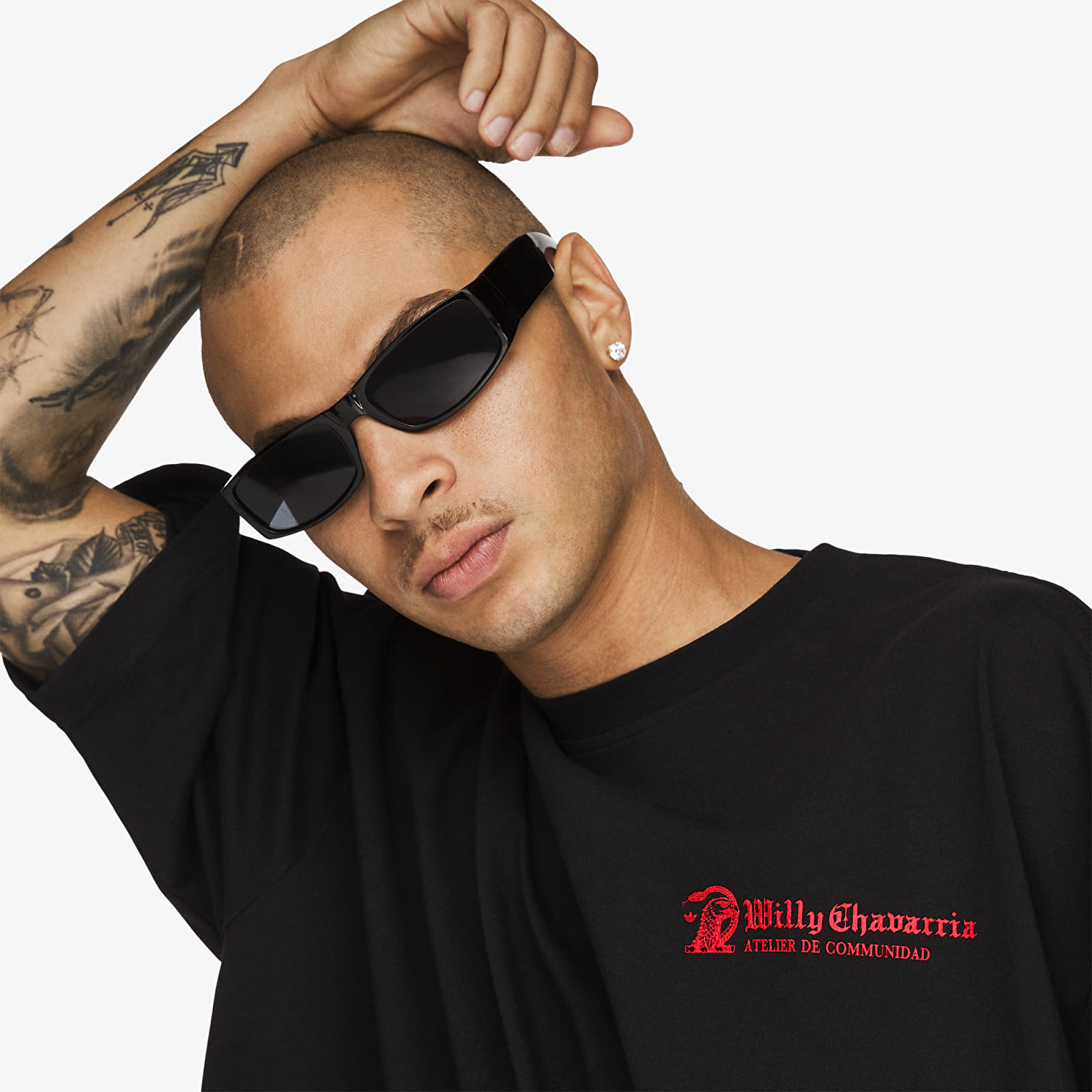 T-shirts adidas x Willy Chavarria Atelier Tee Black