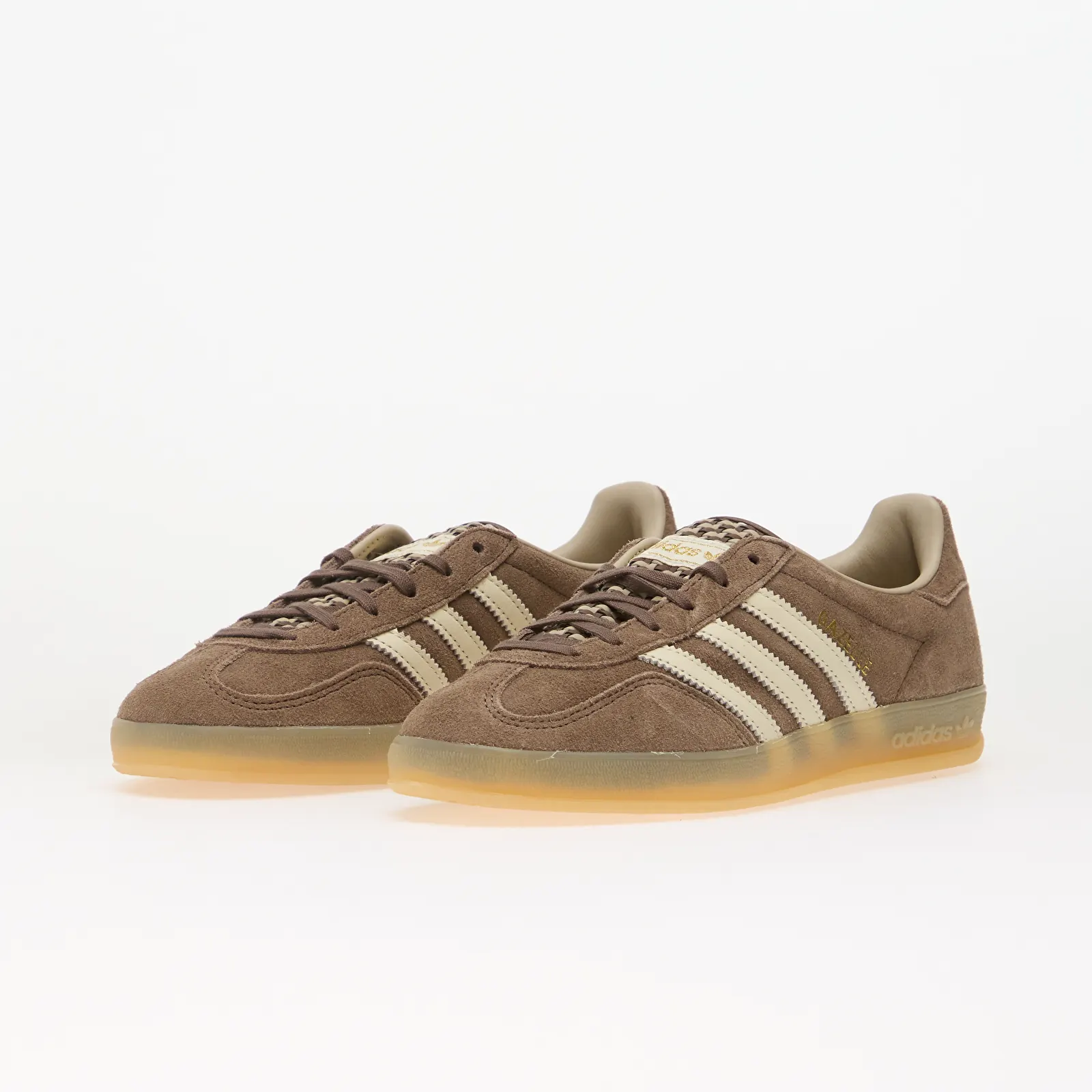 Sneaker für Frauen adidas Gazelle Indoor Earth Strata/ Off White/ Khaki Three