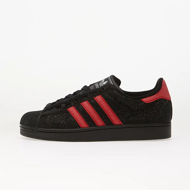 adidas Superstar II Core Black/ Better Scarlet/ Silver Met.
