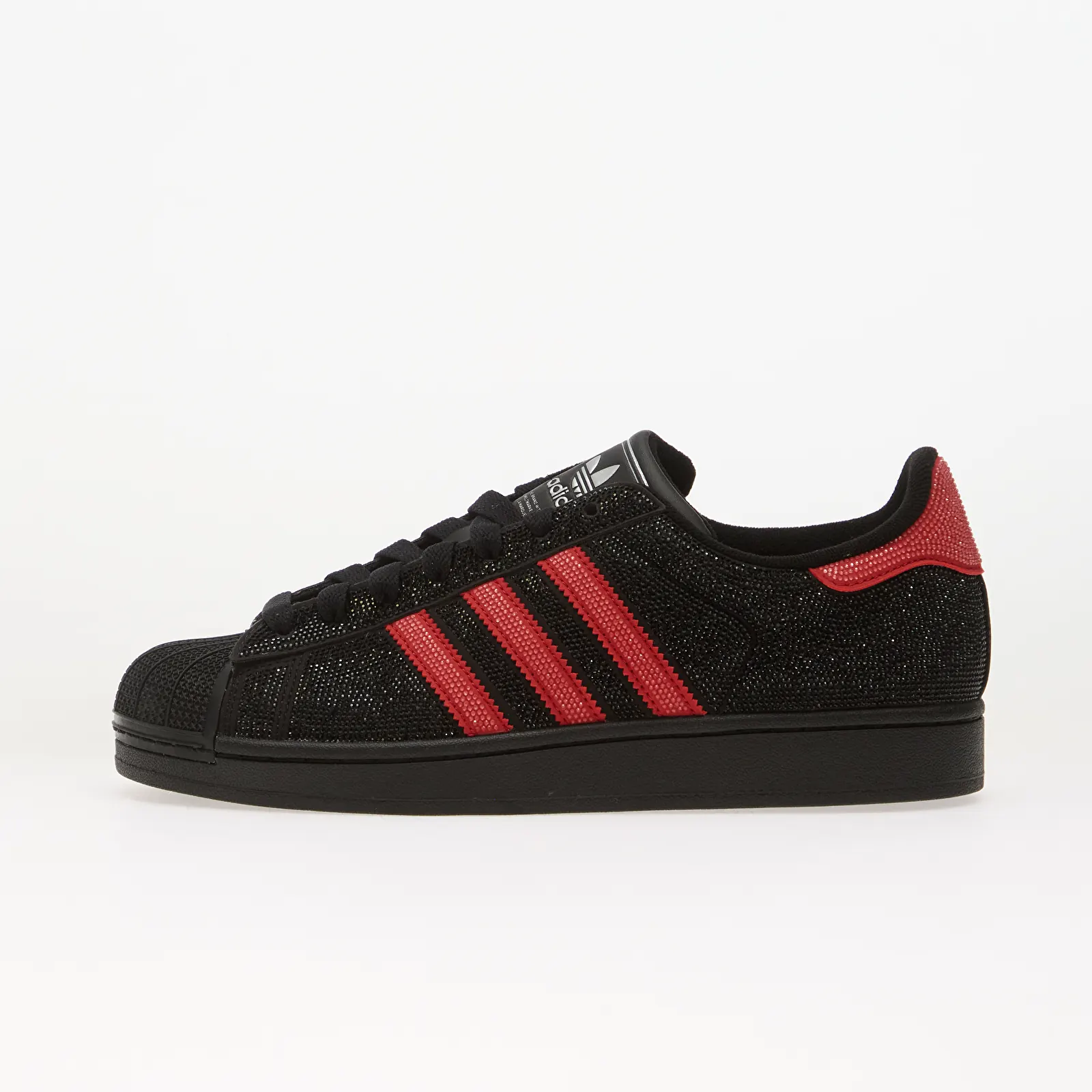 Moteriški sportbačiai adidas Superstar II Core Black/ Better Scarlet/ Silver Met.