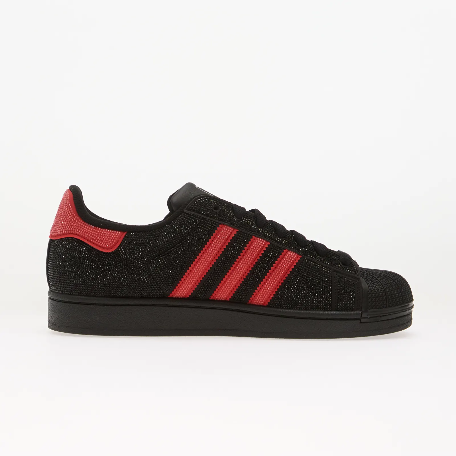 Moteriški sportbačiai adidas Superstar II Core Black/ Better Scarlet/ Silver Met.