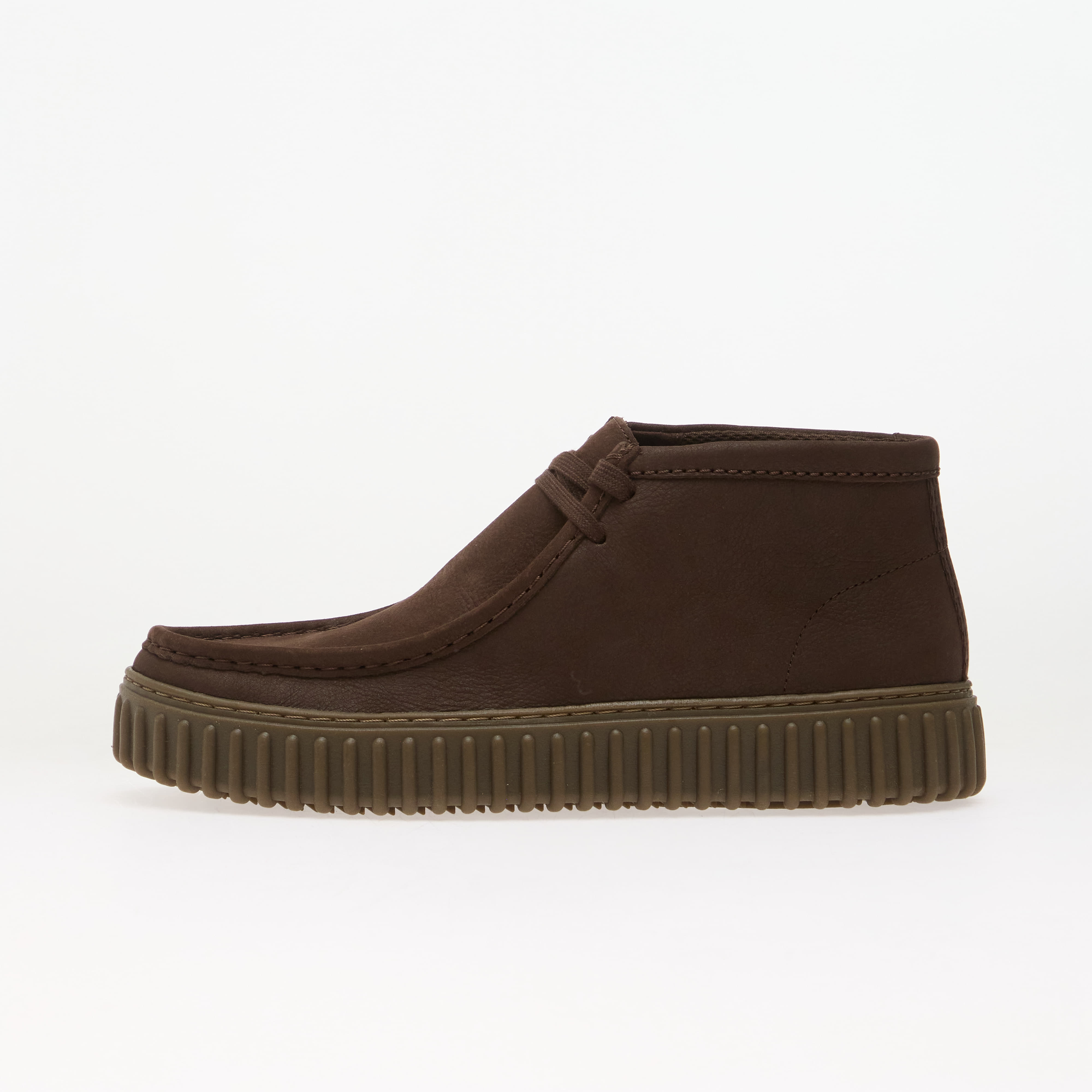 Pantofi Clarks Torhill Hi Leather Dark Brown 9