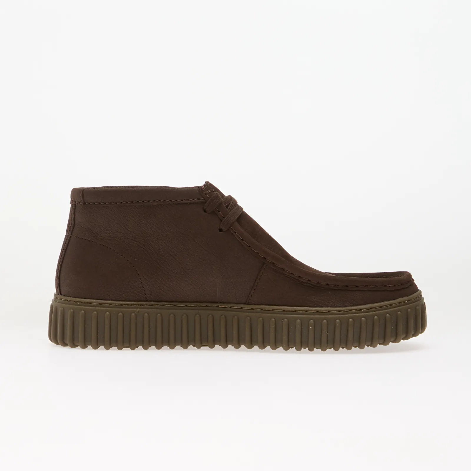 Støvler for menn Clarks Torhill Hi Leather Dark Brown