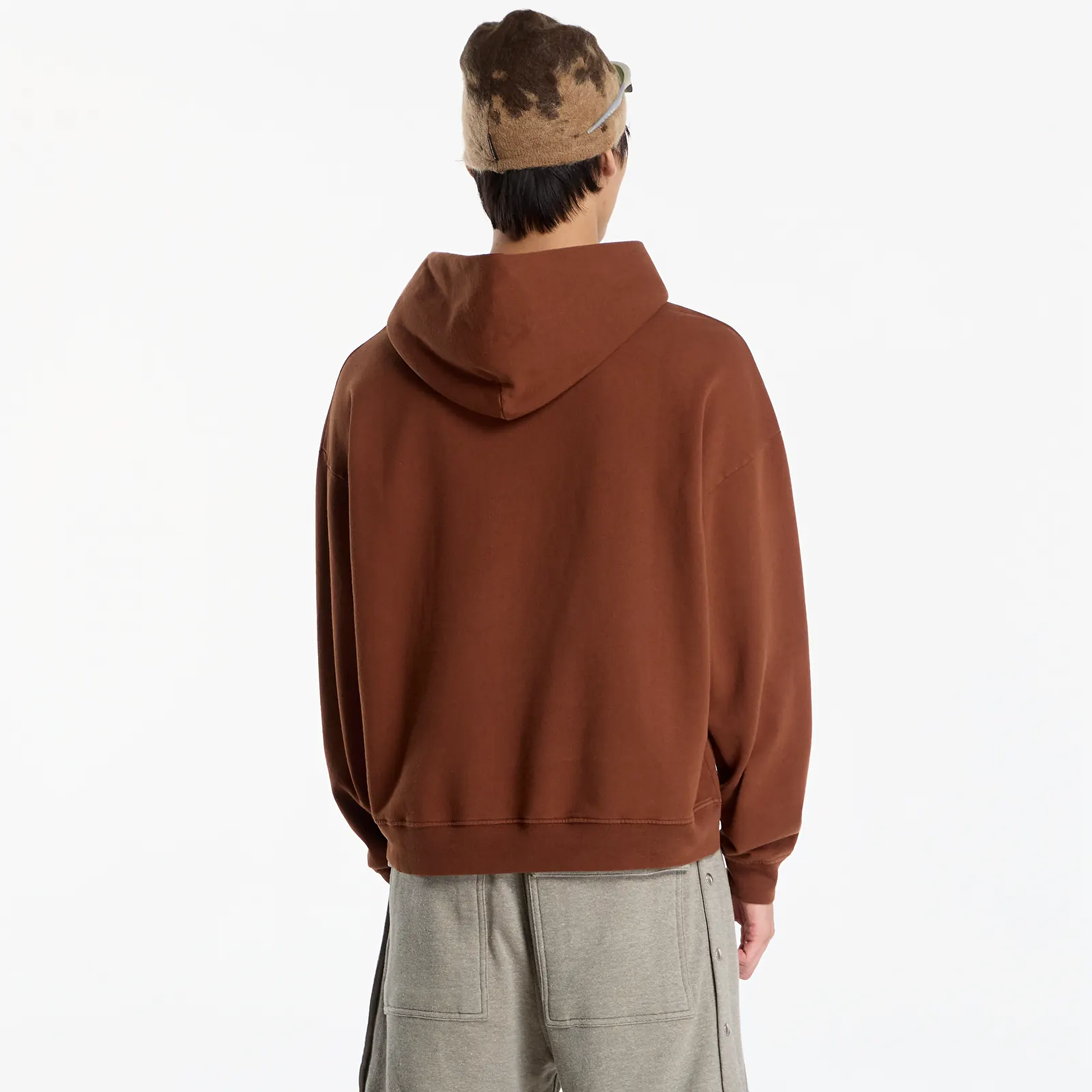 Puloverji   District Vision California Cotton Hoodie UNISEX Runner's Choice Cacao