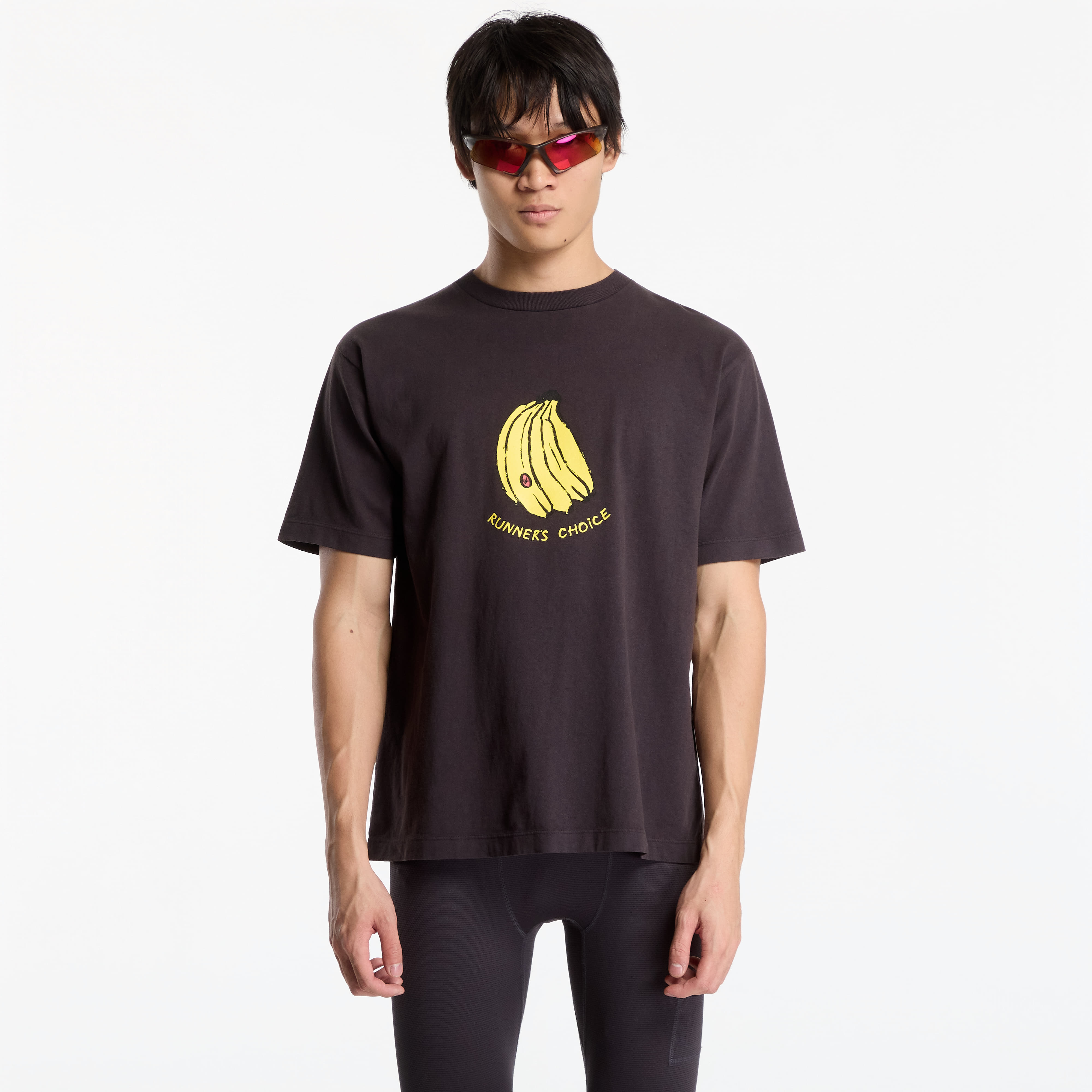 Tričko District Vision California Cotton Tee UNISEX Runner's Choice Vintage Black M