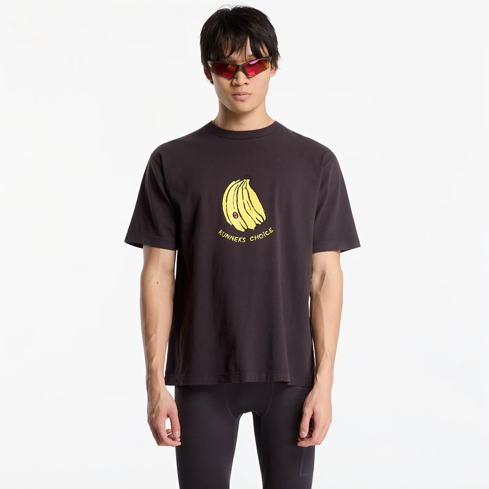 T-Shirts District Vision California Cotton Tee UNISEX Runner's Choice Vintage Black