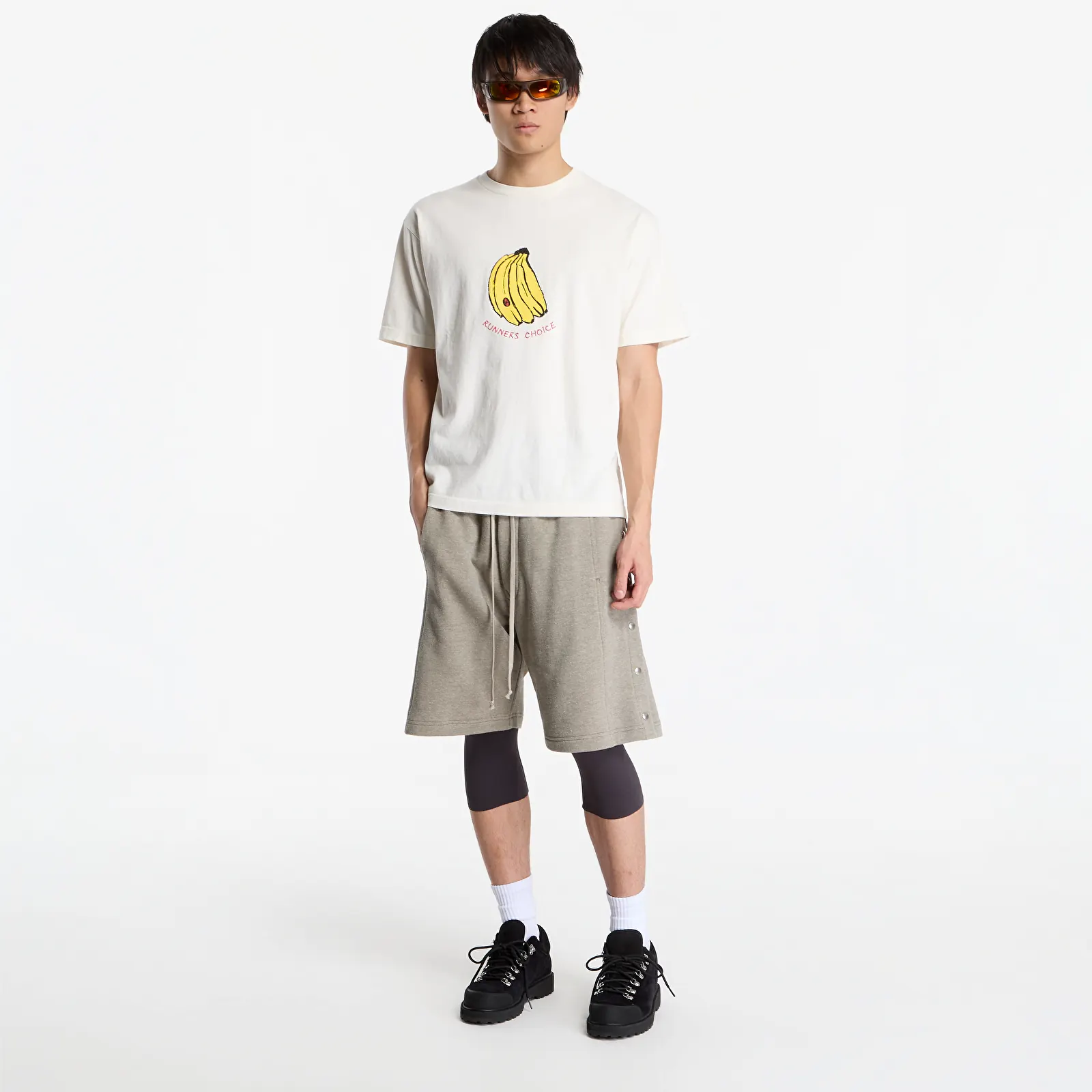 T-shirts  District Vision California Cotton Tee UNISEX Runner's Choice Vintage White