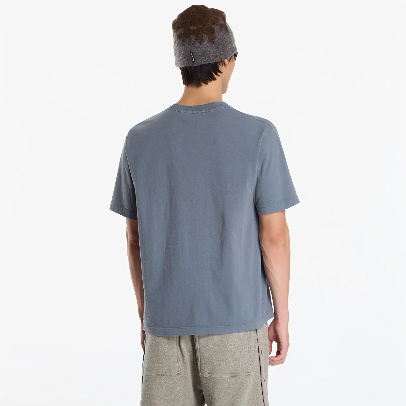 T-Shirts District Vision California Cotton Tee UNISEX Run With Heart Coastal Grey