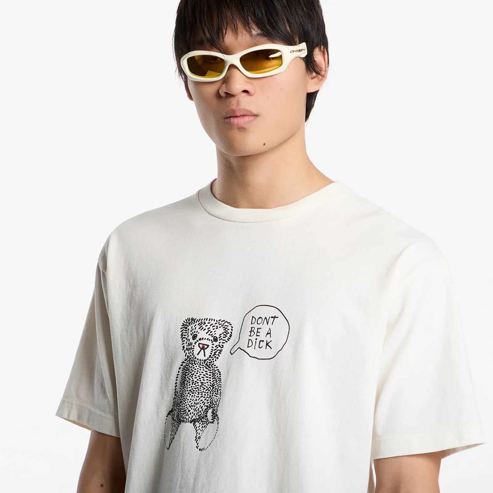 Majice T-shirt District Vision California Cotton Tee UNISEX Teddy Vintage White