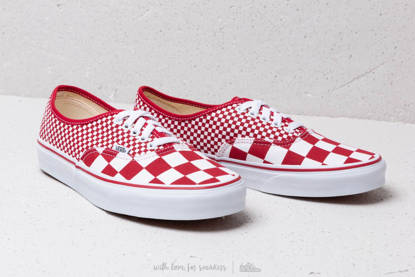 Men s shoes Vans Authentic Mix Checker Chili Pepper Footshop