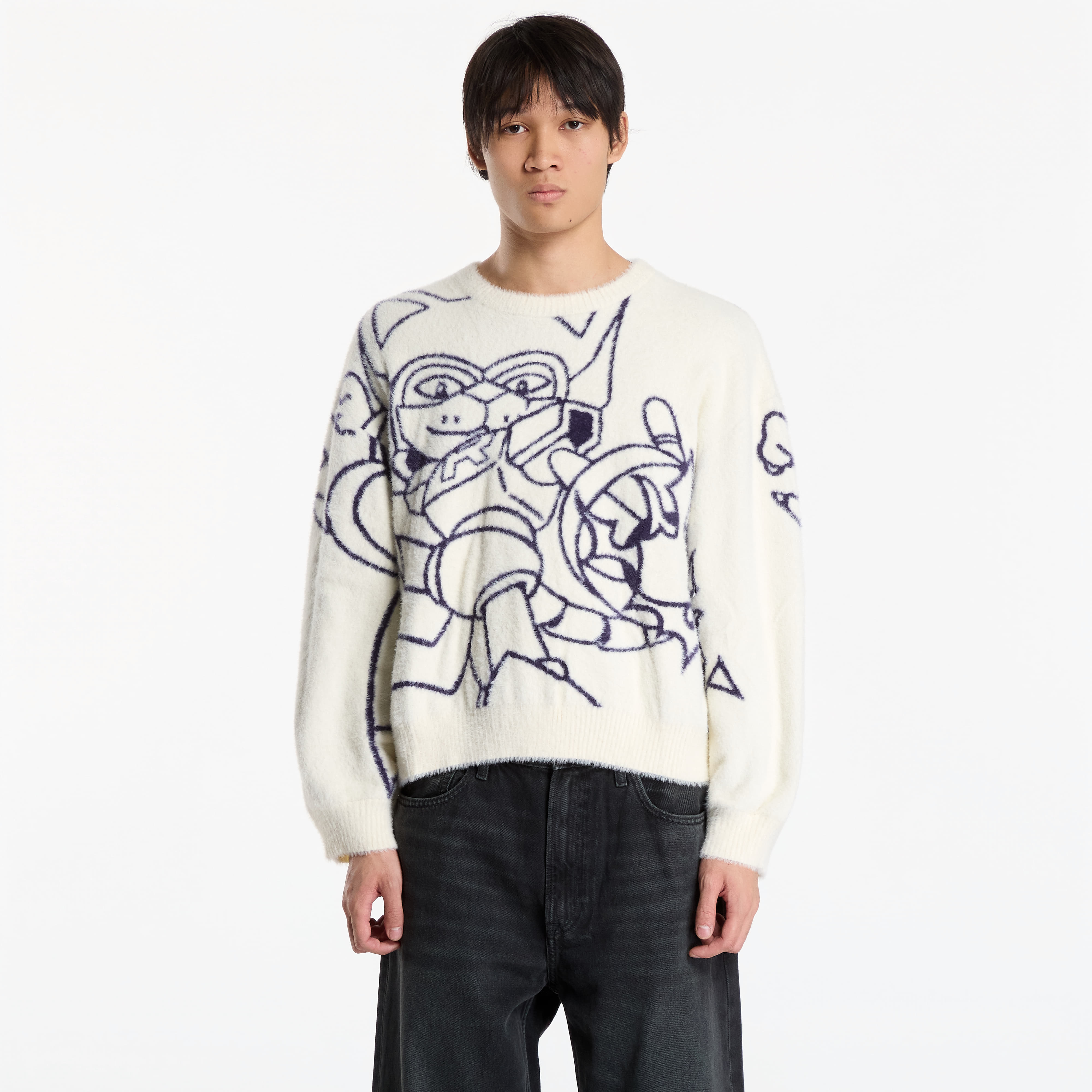 Пуловер RIPNDIP Rokkunerm Mohair Sweater Bone M