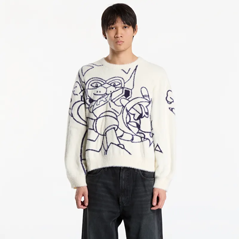 Sweter RIPNDIP Rokkunerm Mohair Sweater Bone