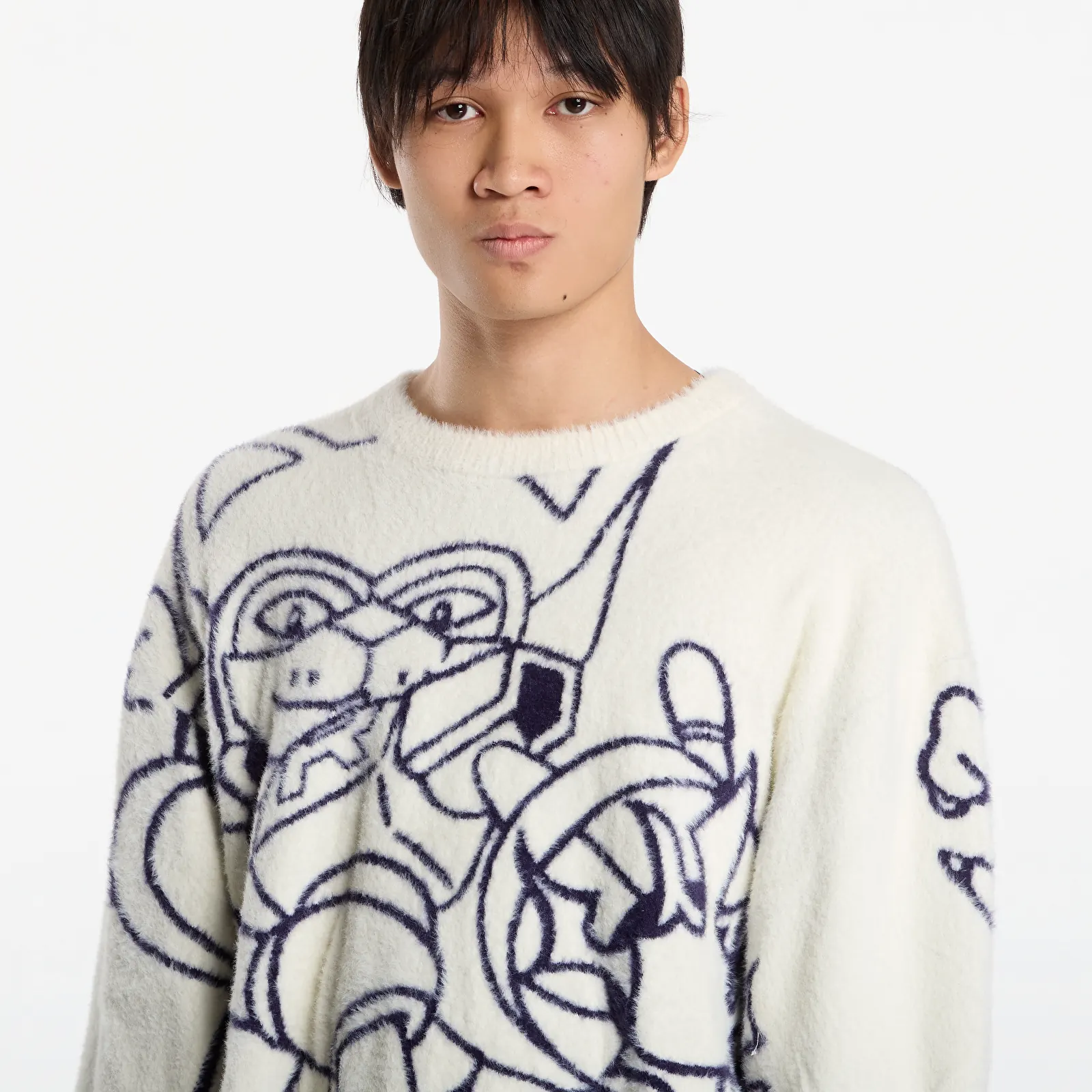 Truien RIPNDIP Rokkunerm Mohair Sweater Bone