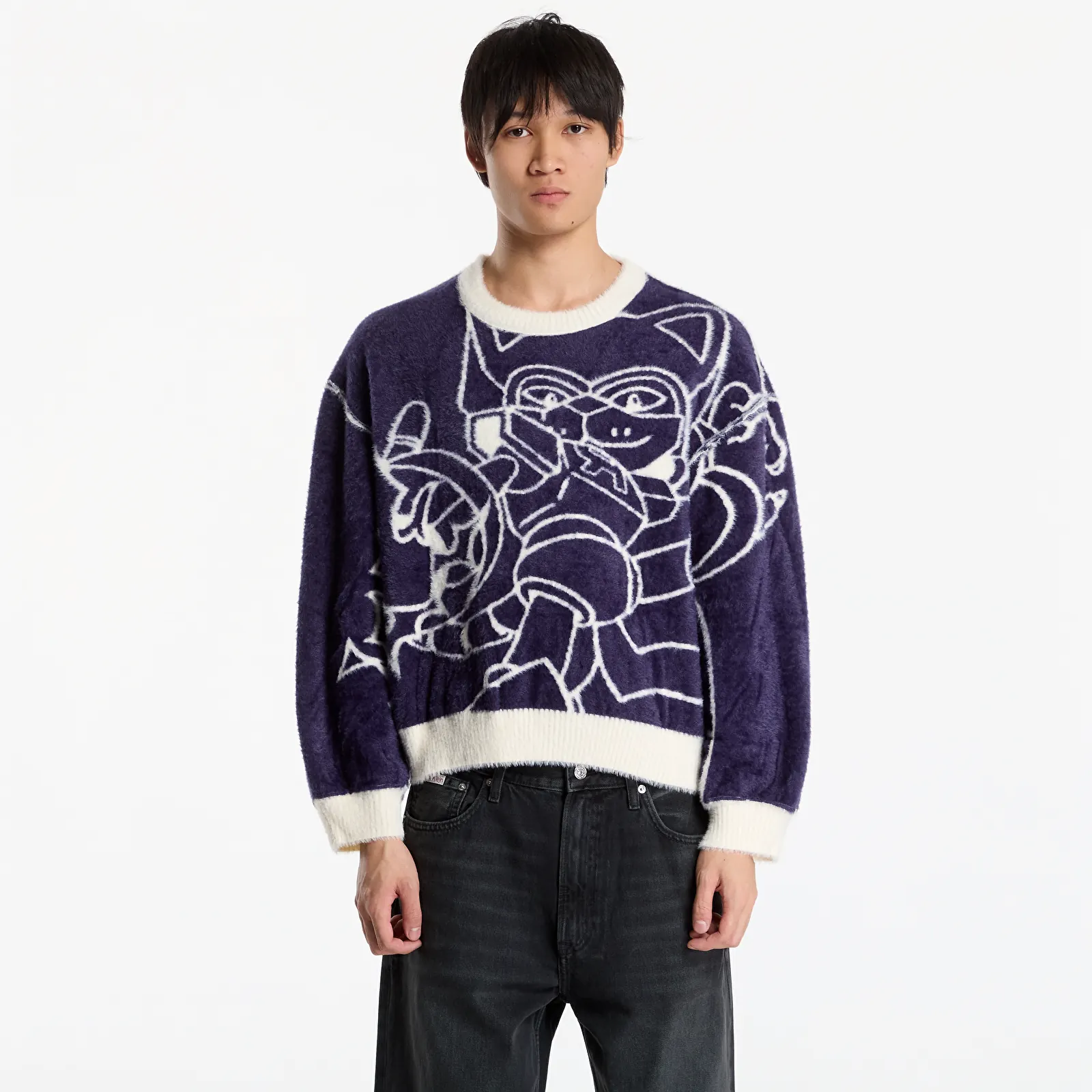 Truien RIPNDIP Rokkunerm Mohair Sweater Bone