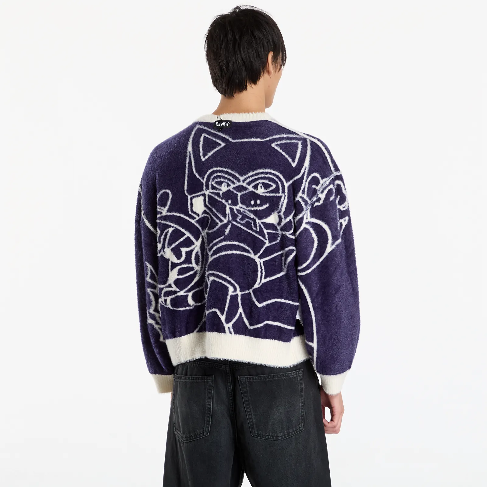 Truien RIPNDIP Rokkunerm Mohair Sweater Bone