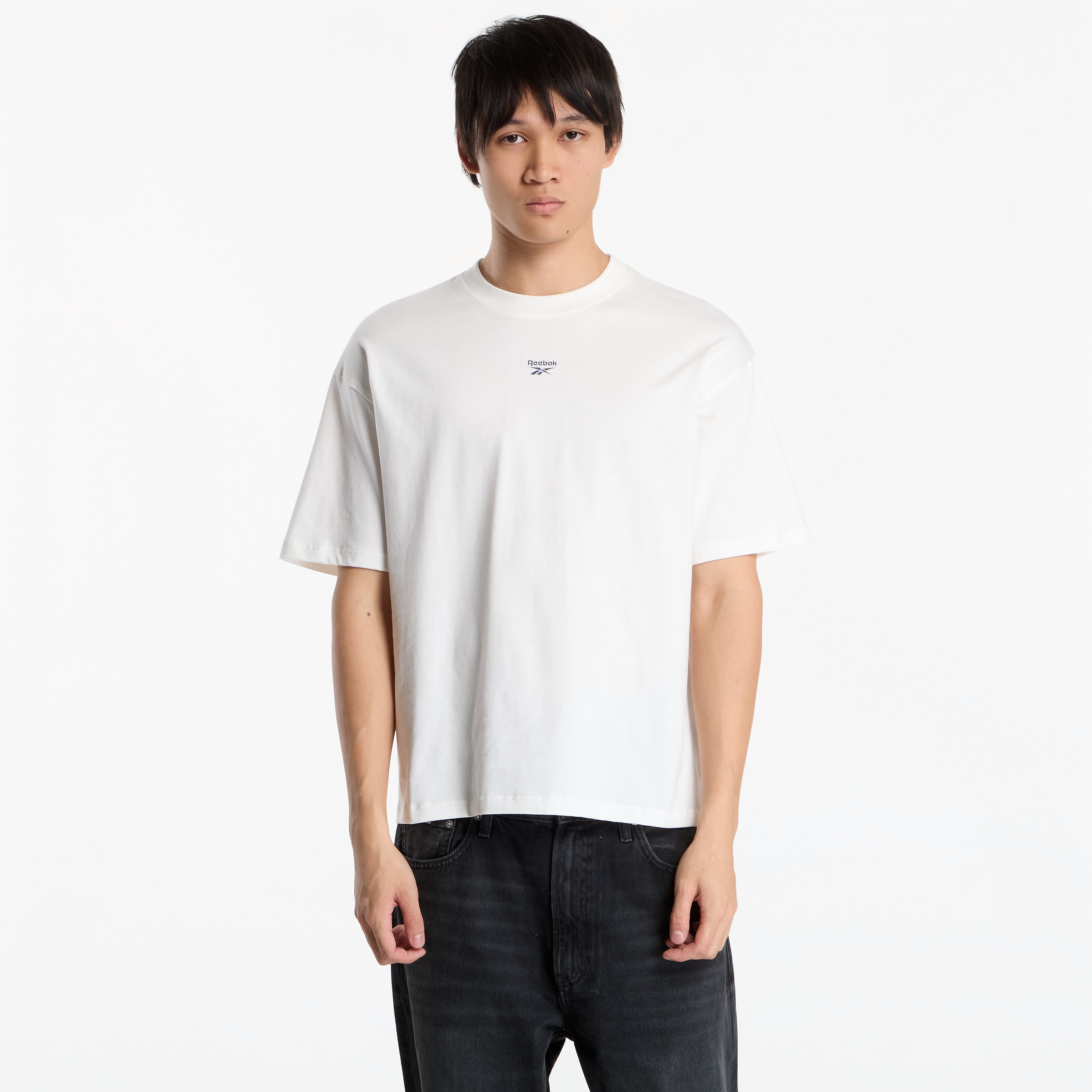 Tričko Reebok Elevated Varsity Boxy T-Shirt Chalk M