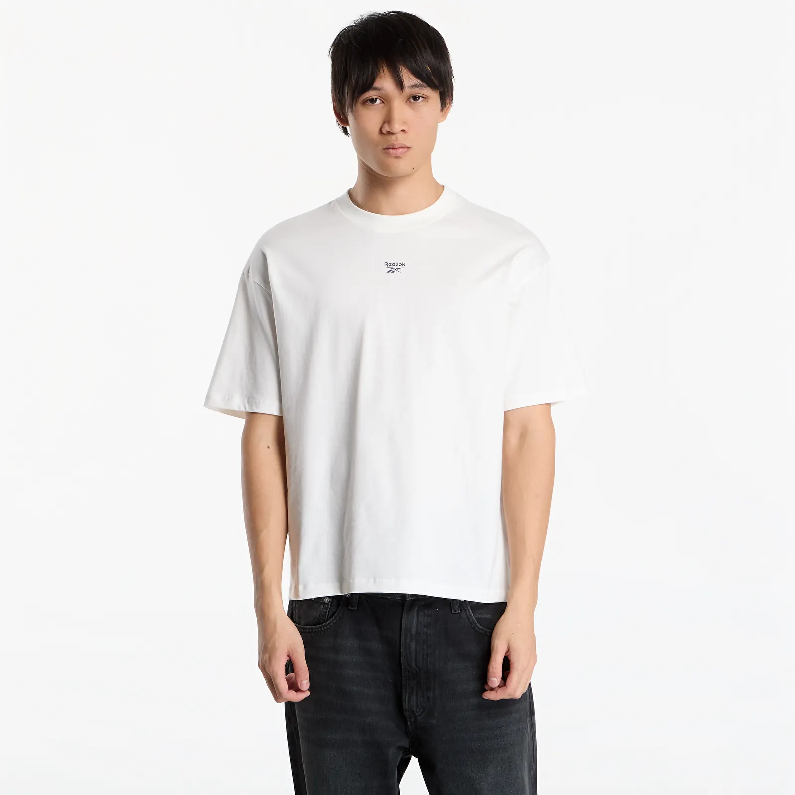 Футболки Reebok Elevated Varsity Boxy T-Shirt Chalk