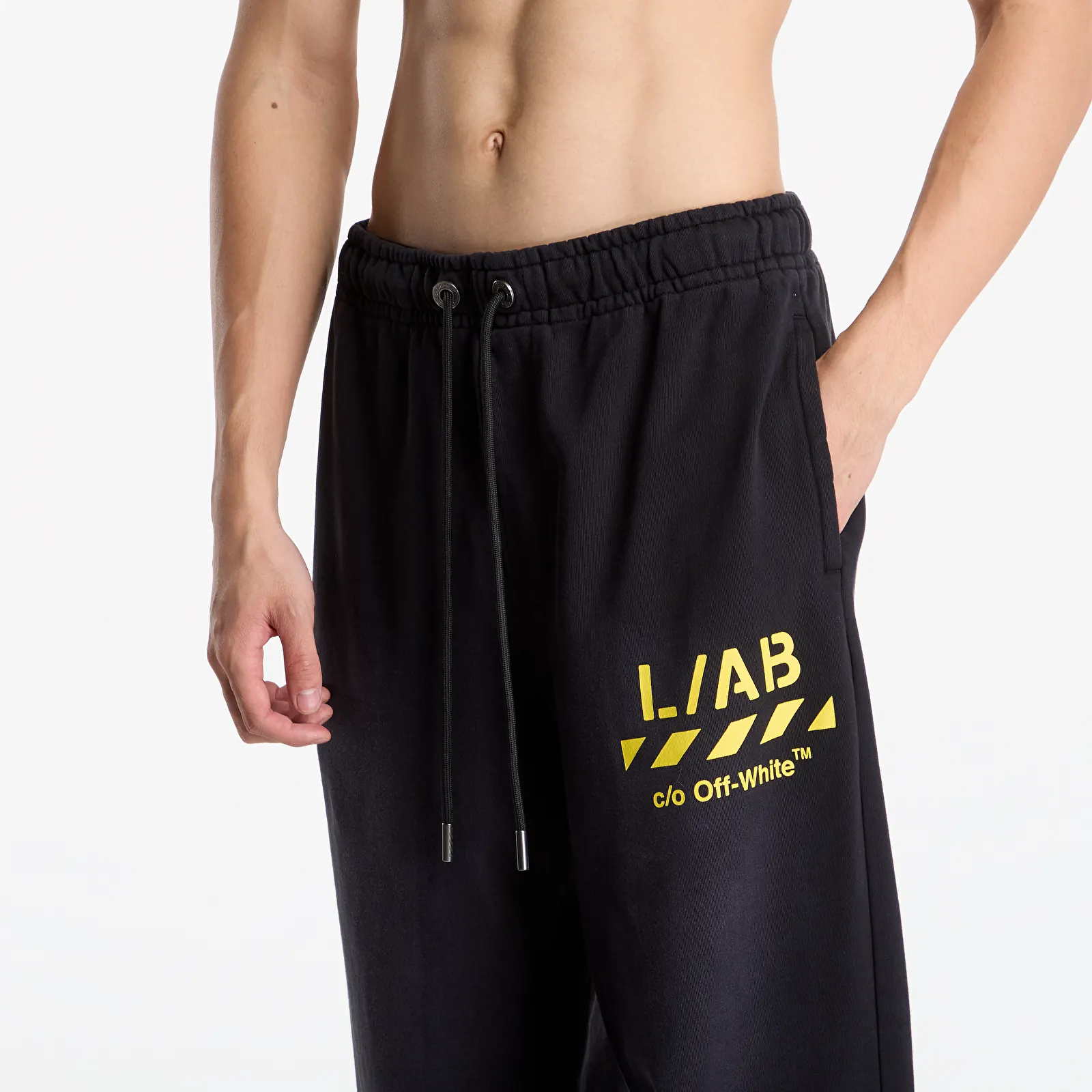 Tepláky L/AB c/o Off-White™ Diag Garment Wash Jogger Black
