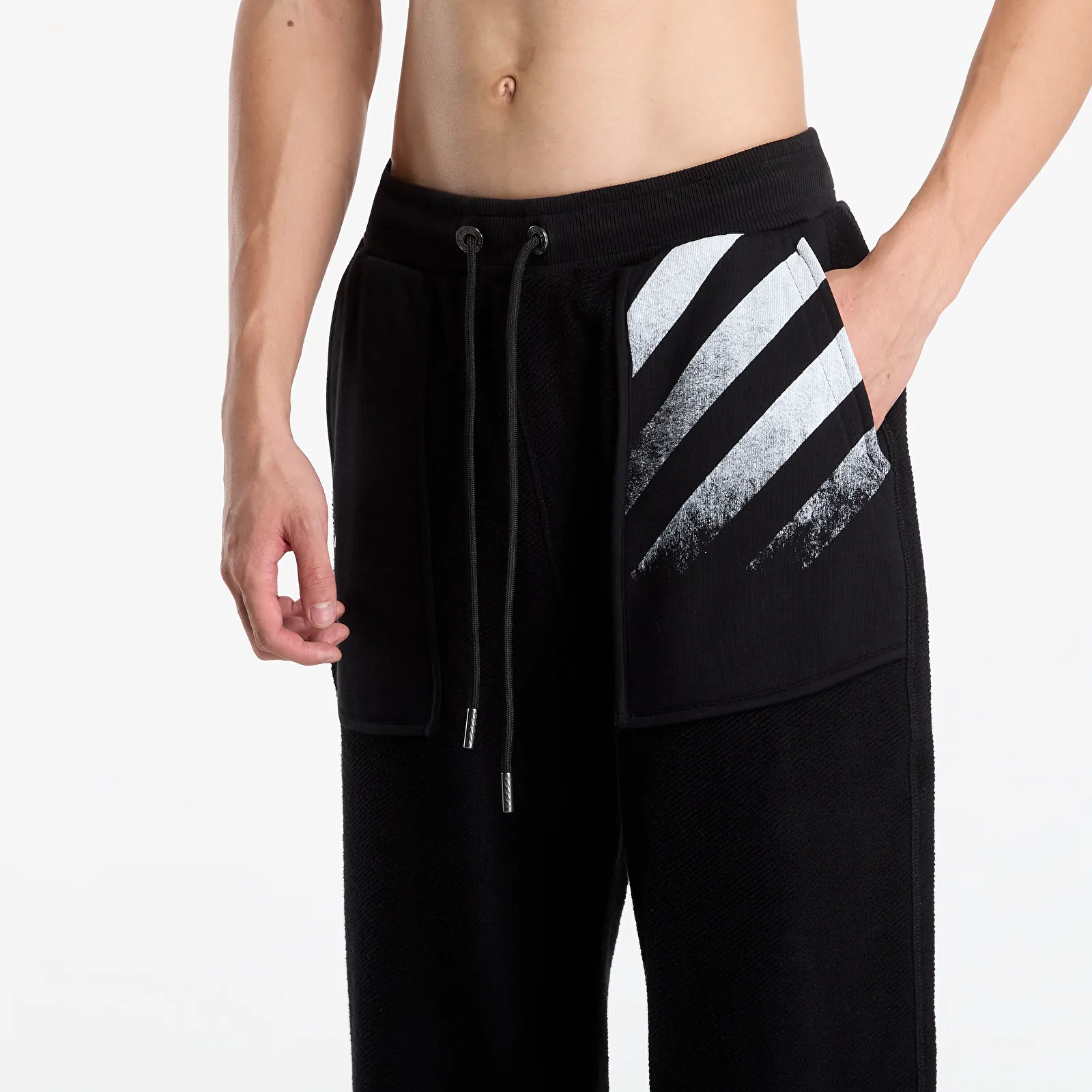 Jogger Pants L/AB c/o Off-White™ Reverse Open Hem Pant Black