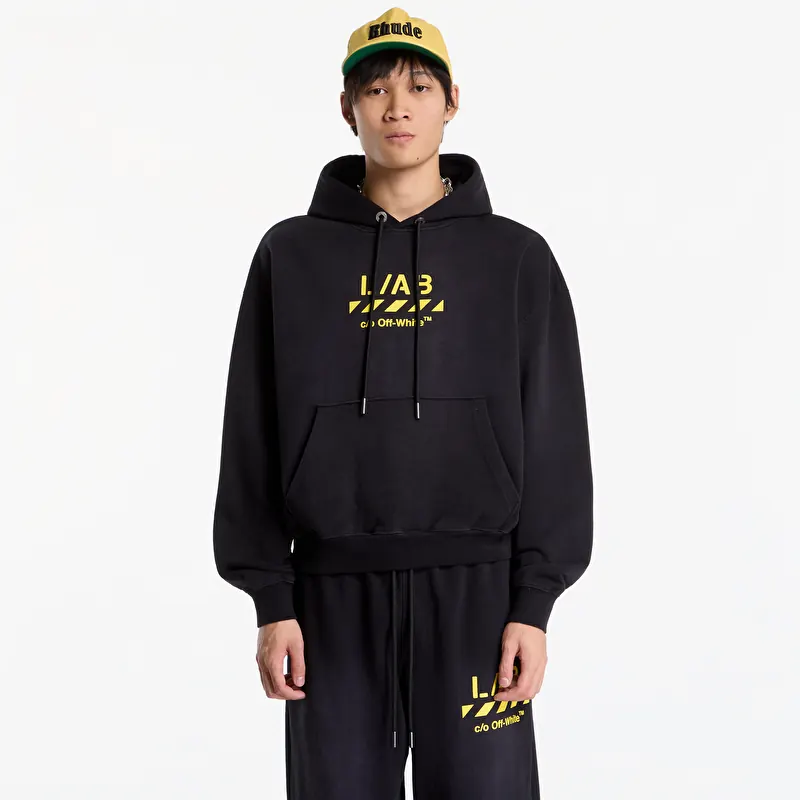 Mikina L/AB c/o Off-White™ Diag Garment Wash Hoodie Black