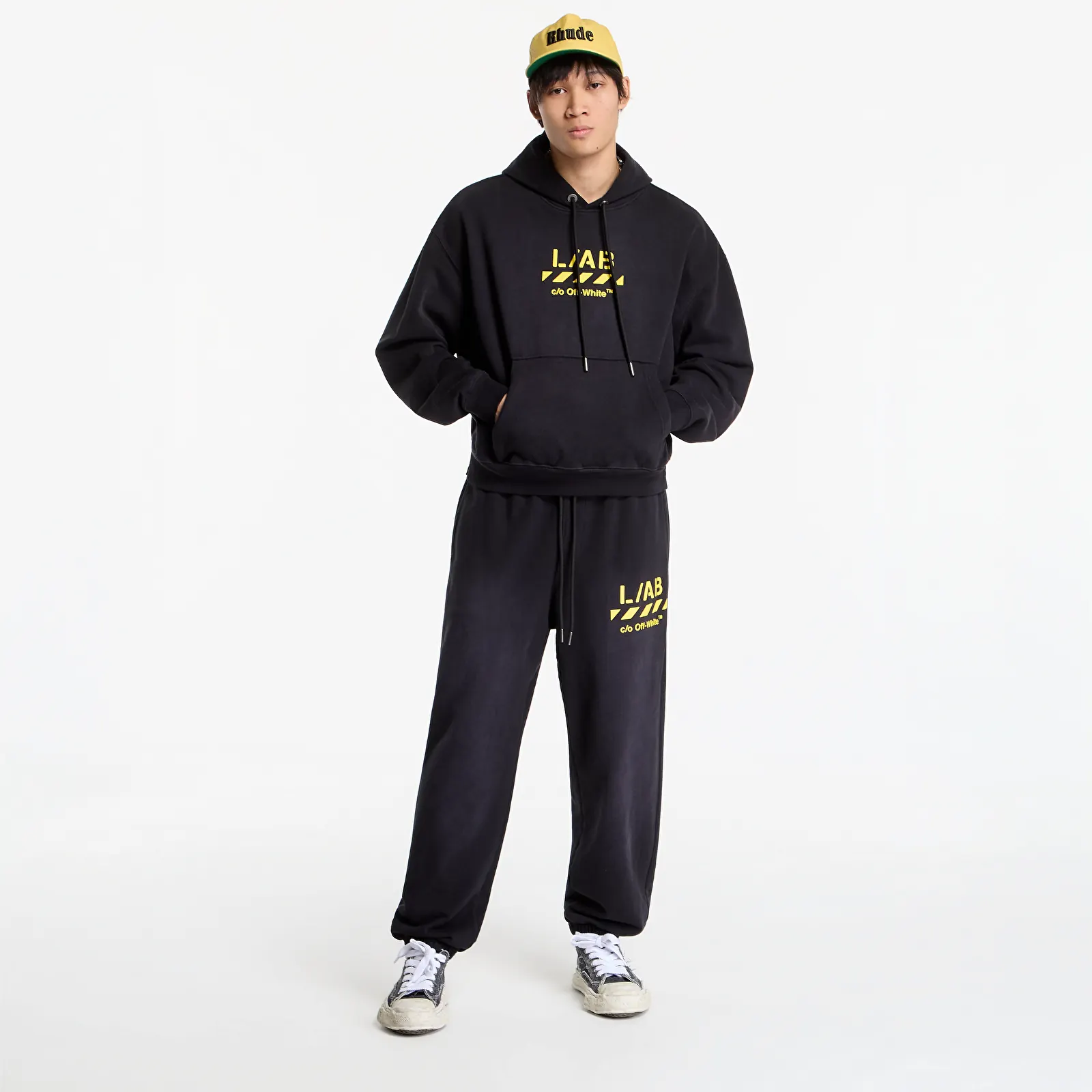 Hoodies and sweatshirts  L/AB c/o Off-White™ Diag Garment Wash Hoodie Black