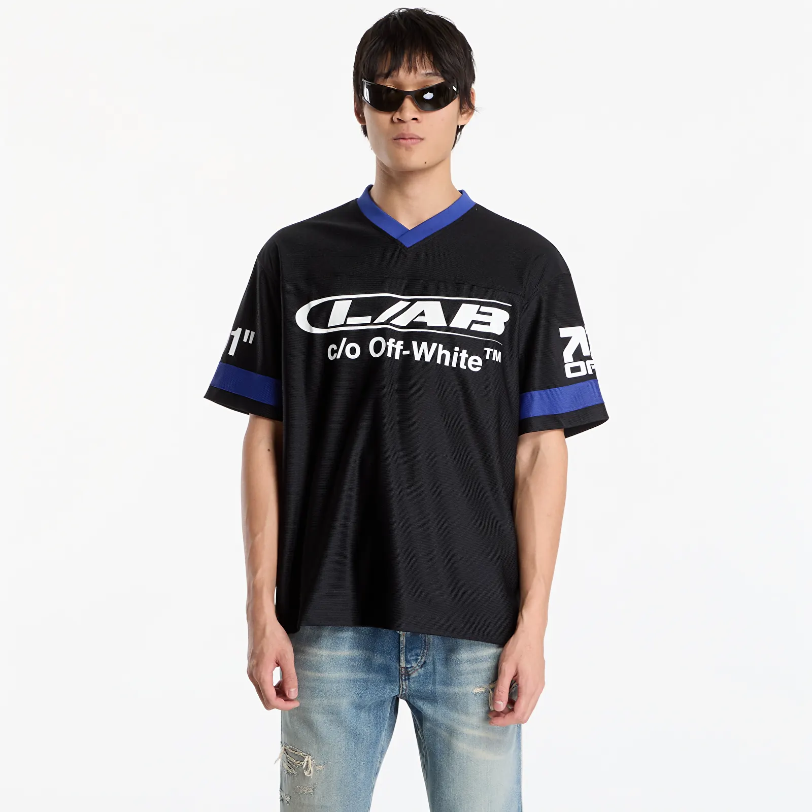 Jerseuri L/AB c/o Off-White™ Off Active Soccer Jersey Black