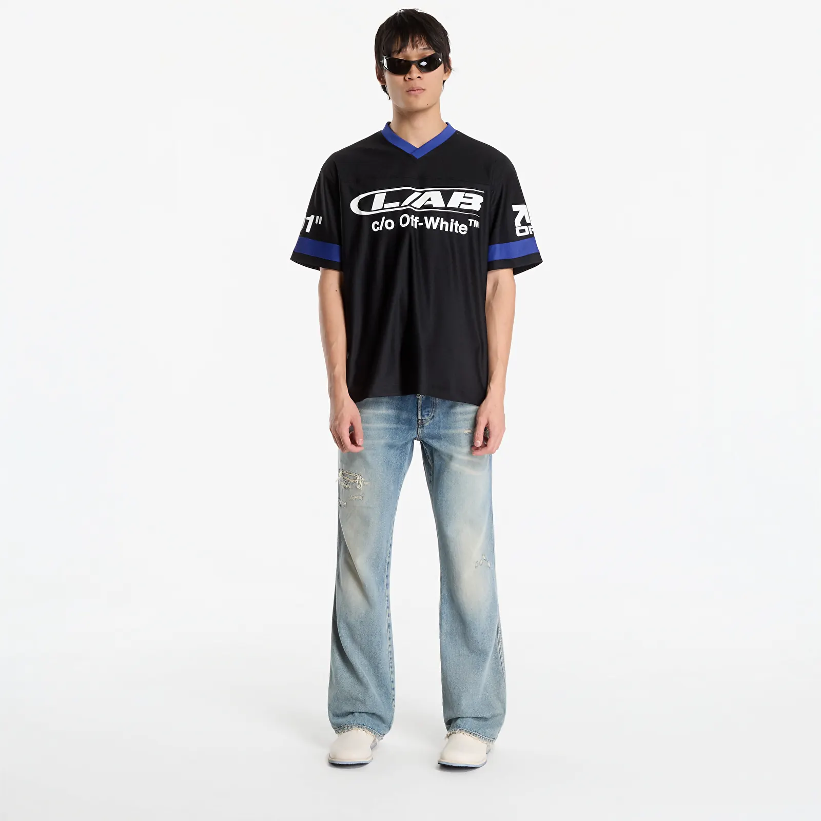 Jerseuri L/AB c/o Off-White™ Off Active Soccer Jersey Black