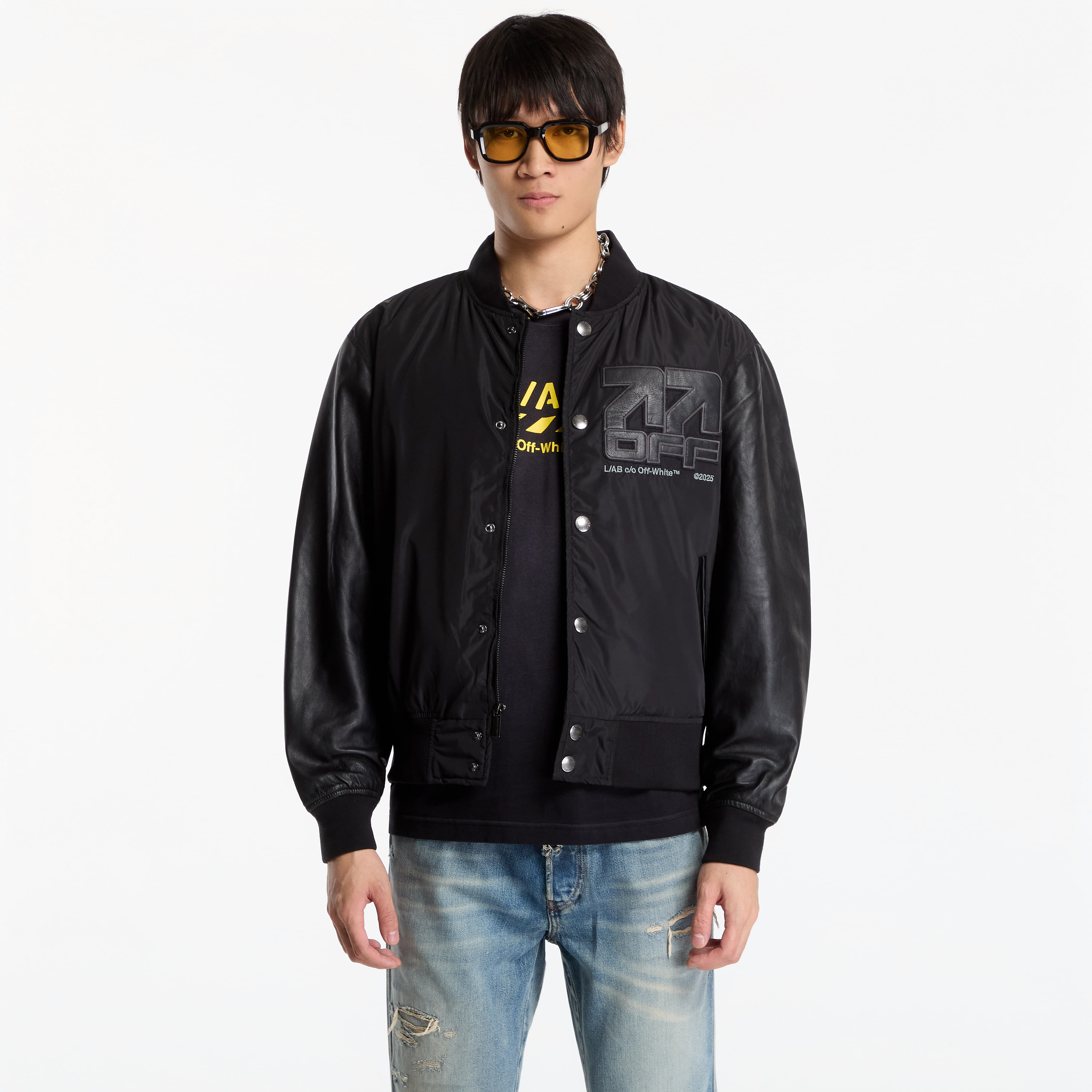 Bomber L/AB c/o Off-White™ Off Active Bomber Jacket Black S
