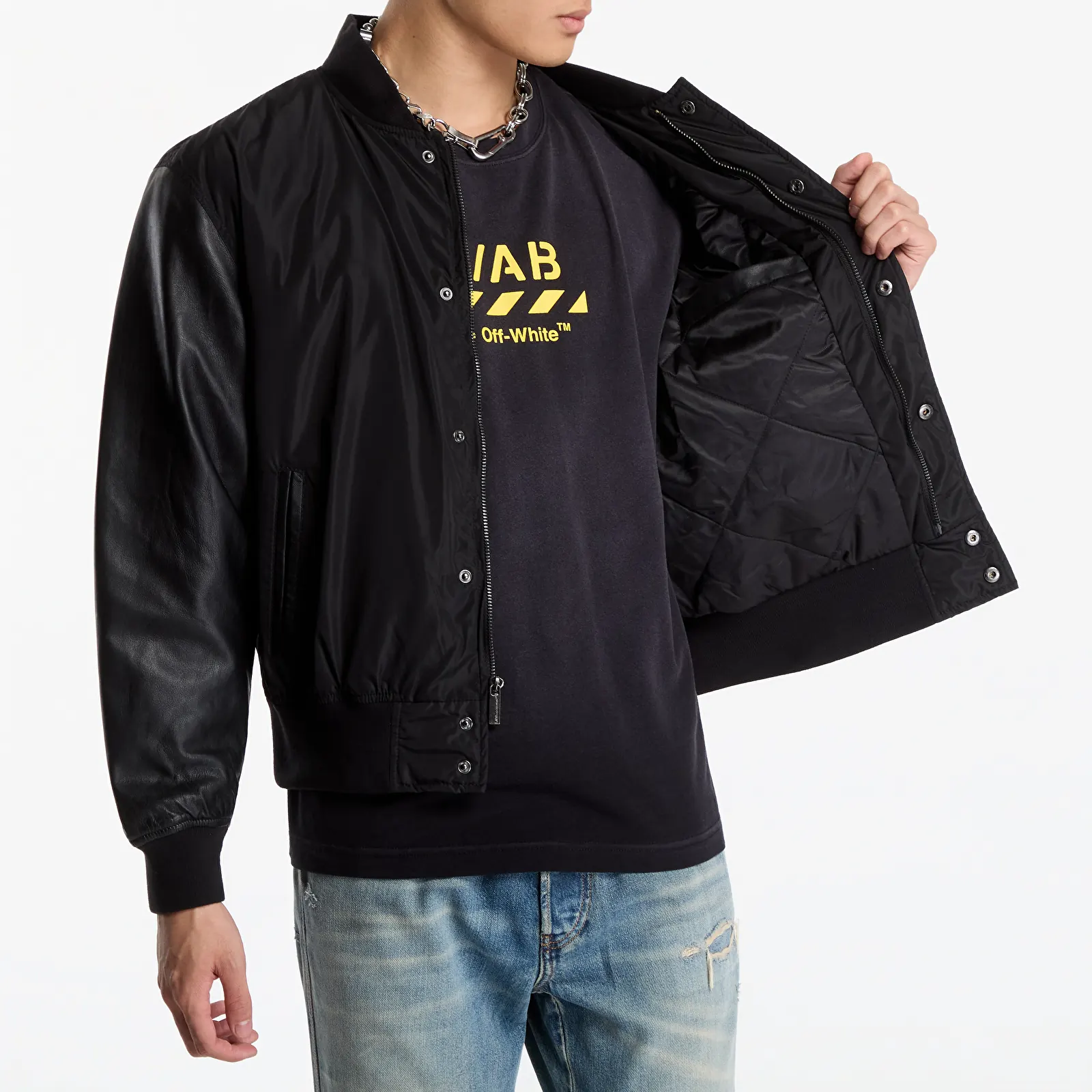 Бомберы L/AB c/o Off-White™ Off Active Bomber Jacket Black