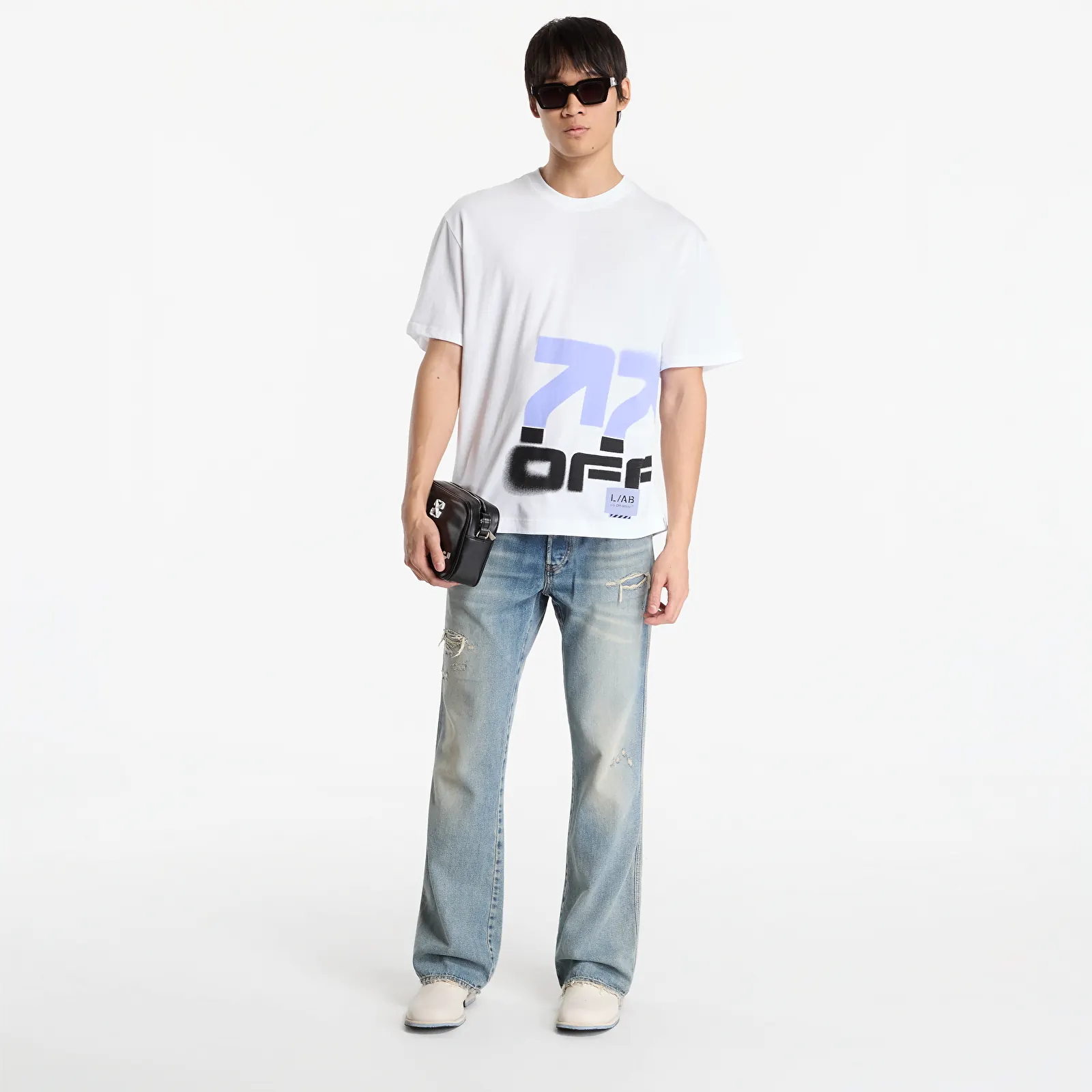 Koszulki L/AB c/o Off-White™ Off Stacked S/S Tee White