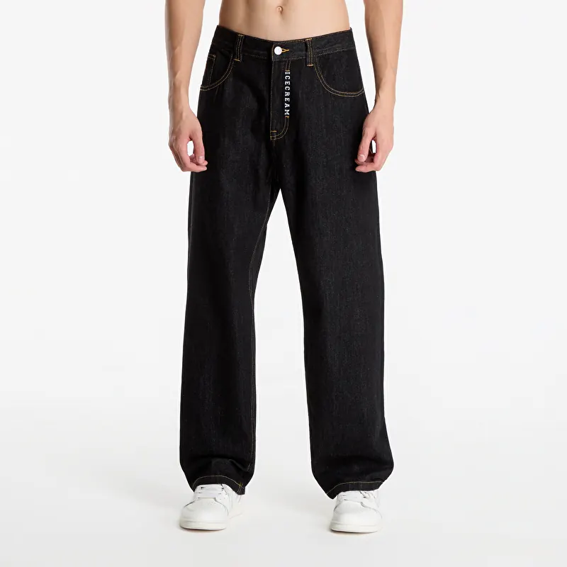 Džíny Billionaire Boys Club Icecream Embroidered Double Scoop Denim Pants Black