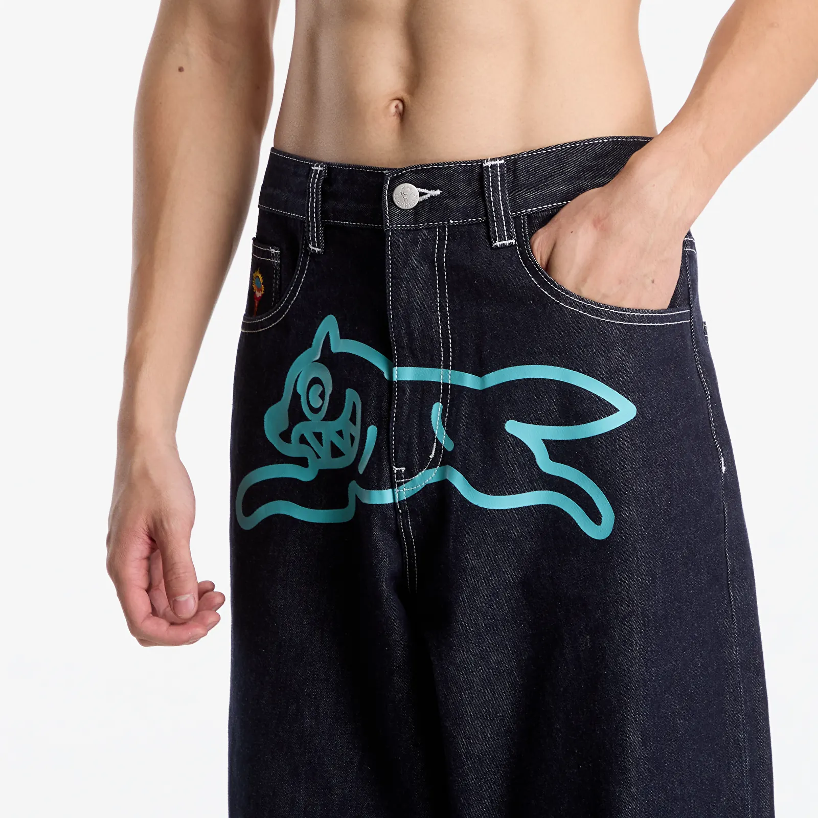 Jeans Billionaire Boys Club Icecream Running Dog Triple Scoop Denim Pants Indigo