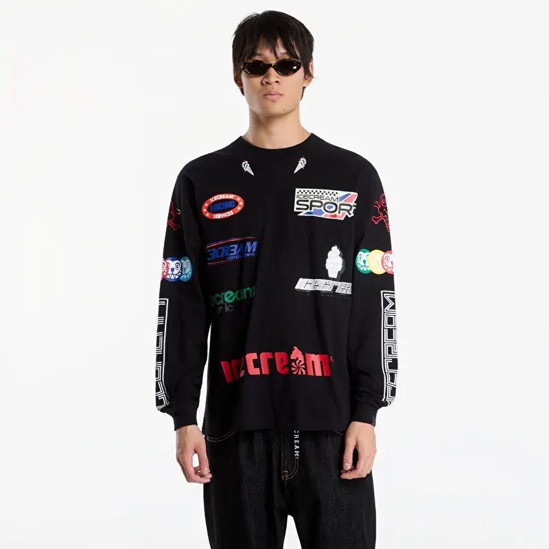 Billionaire Boys Club Icecream Pit Crew Ls T-Shirt Black