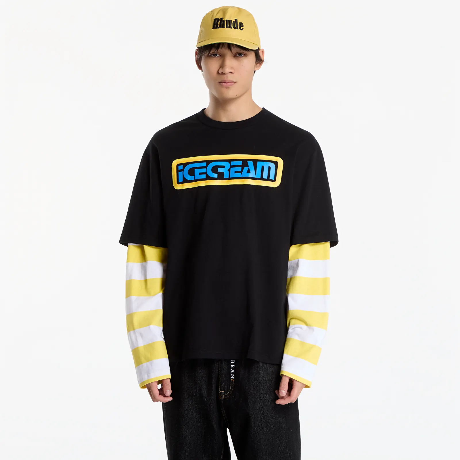 Tricouri  Billionaire Boys Club Icecream Vault Stripe Layered Ls T-Shirt Black