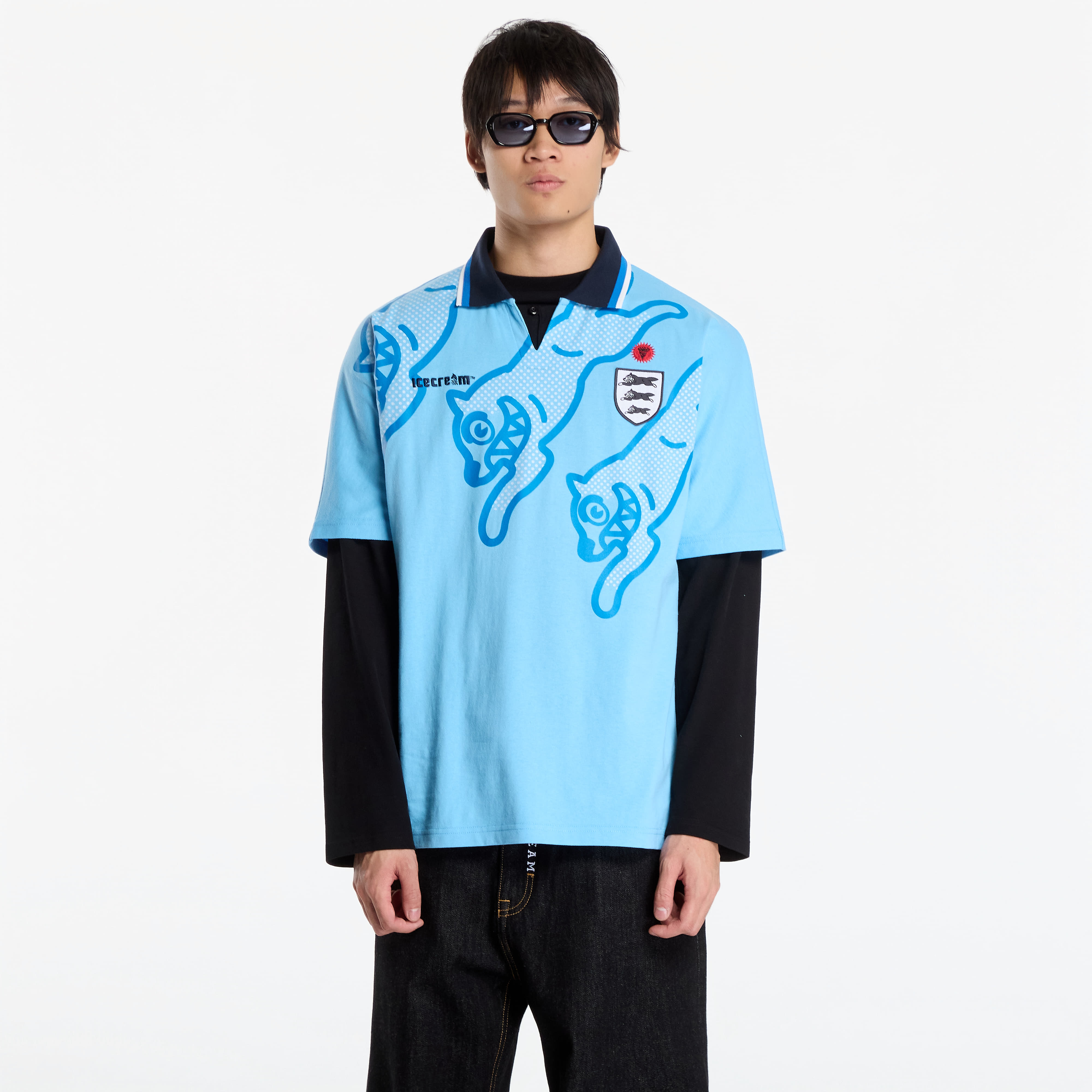 Тениска Billionaire Boys Club Icecream Running Dog Football Shirt Blue XL
