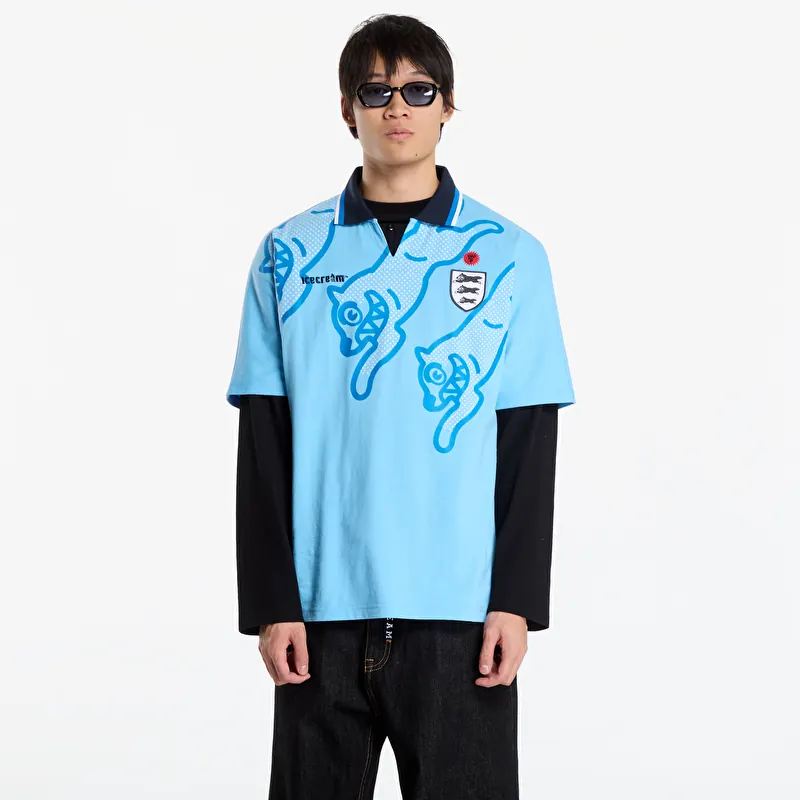 T-shirt Billionaire Boys Club Icecream Running Dog Football Shirt Blue