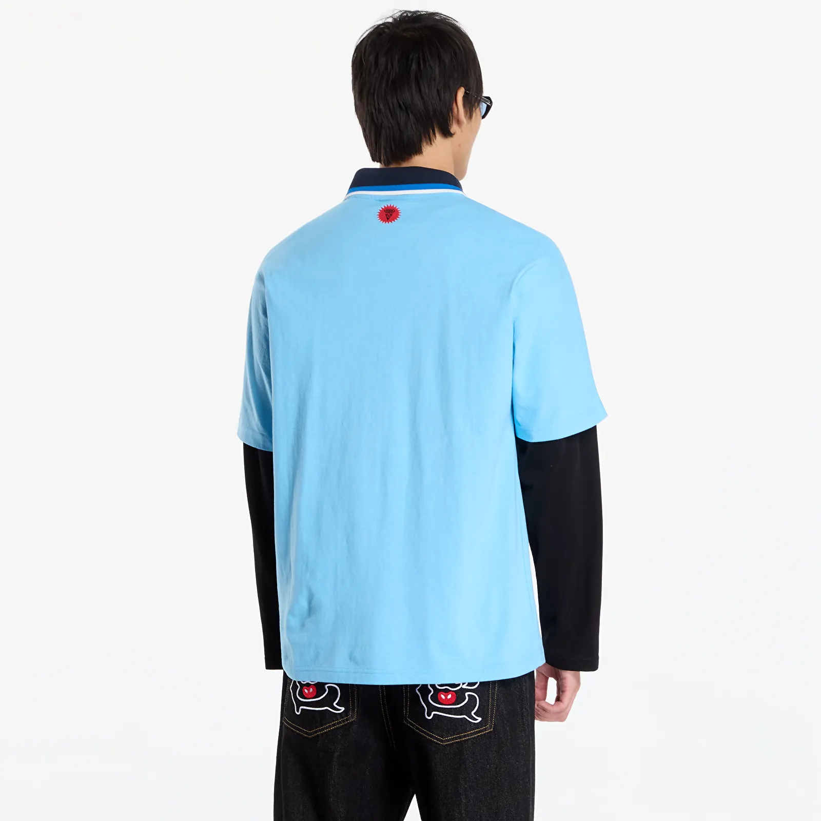 T-skjorter Billionaire Boys Club Icecream Running Dog Football Shirt Blue