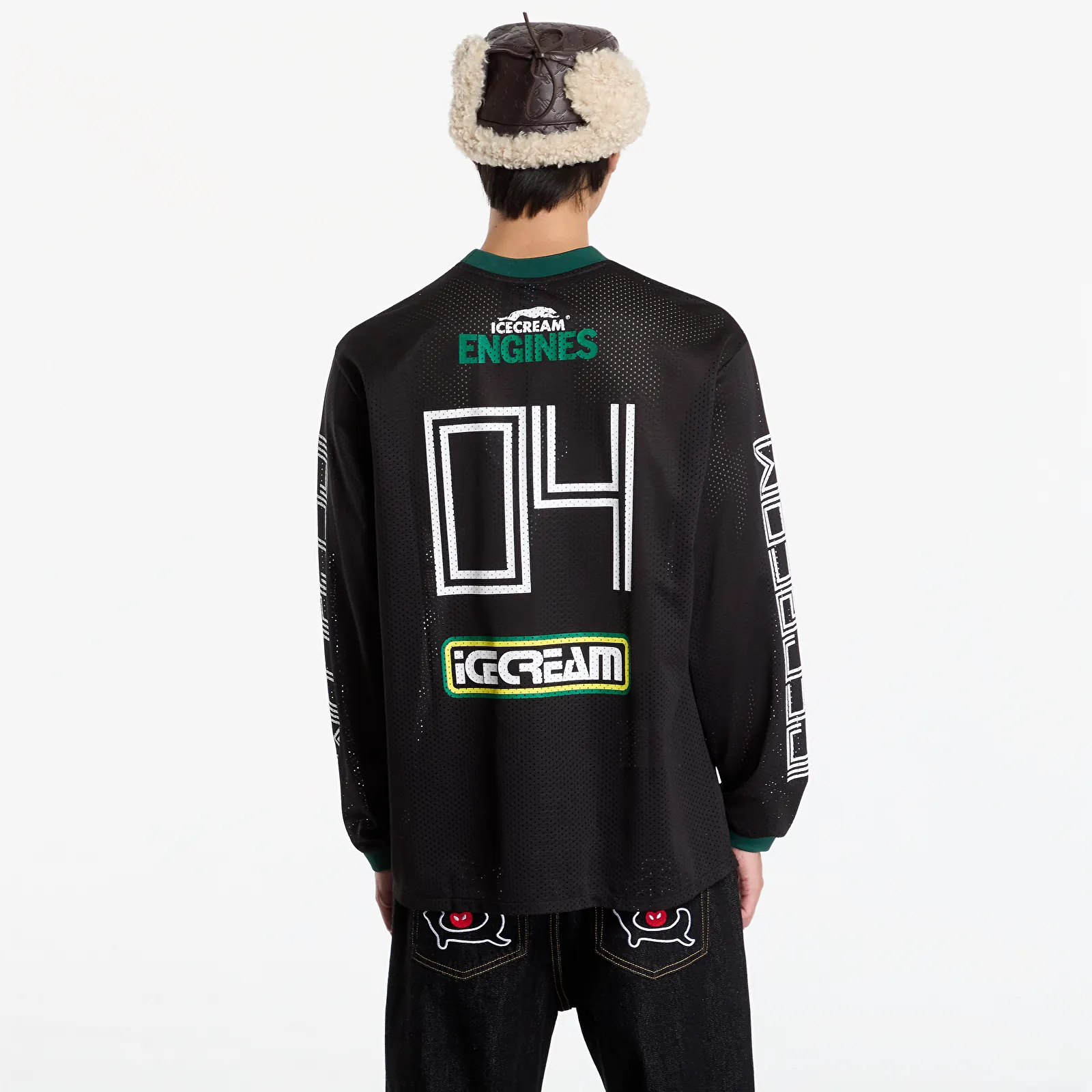T-krekli Billionaire Boys Club Icecream Icecream Services Ls Mesh Top Black