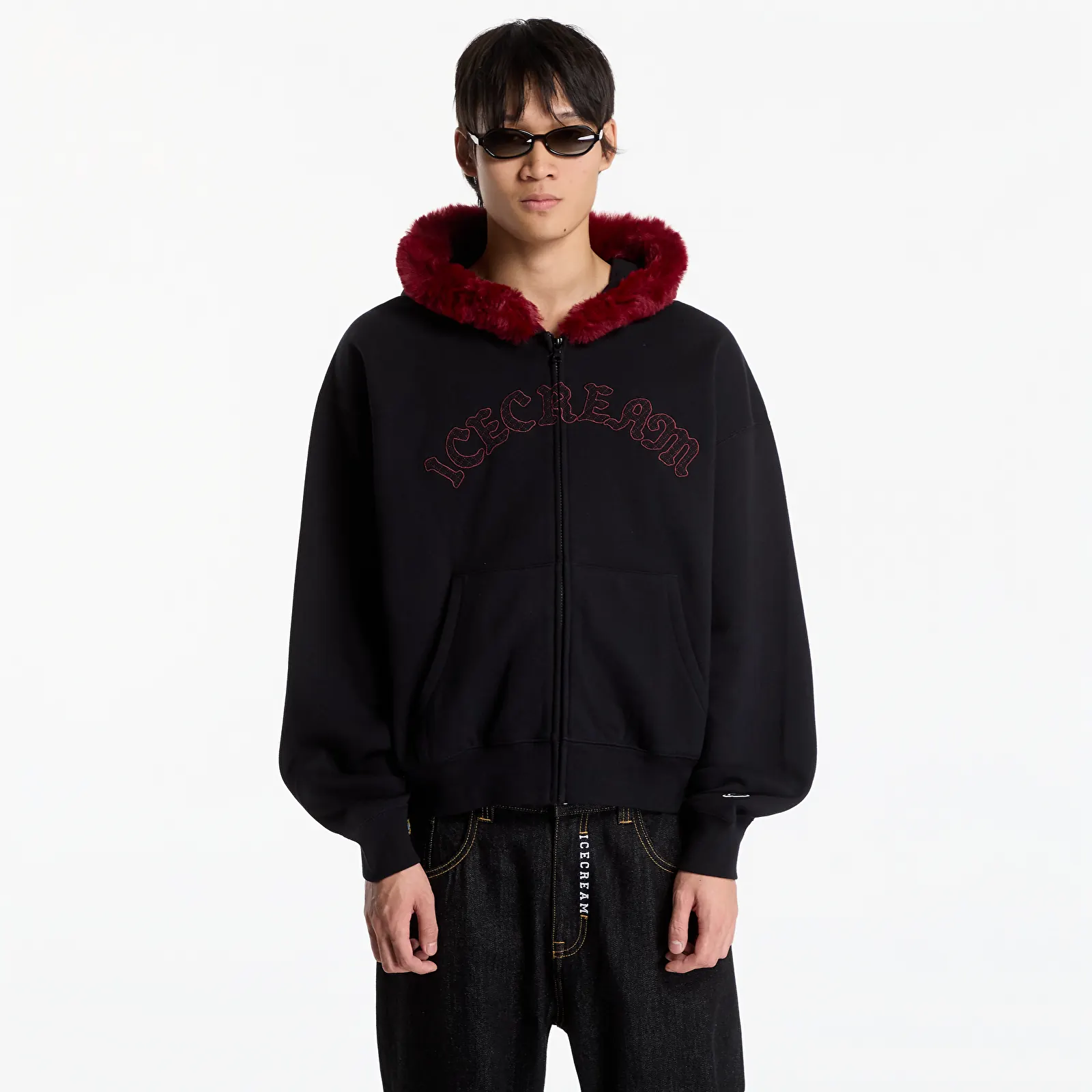 Регланы и толстовки Billionaire Boys Club Icecream Gothic Zip Through Hood Black
