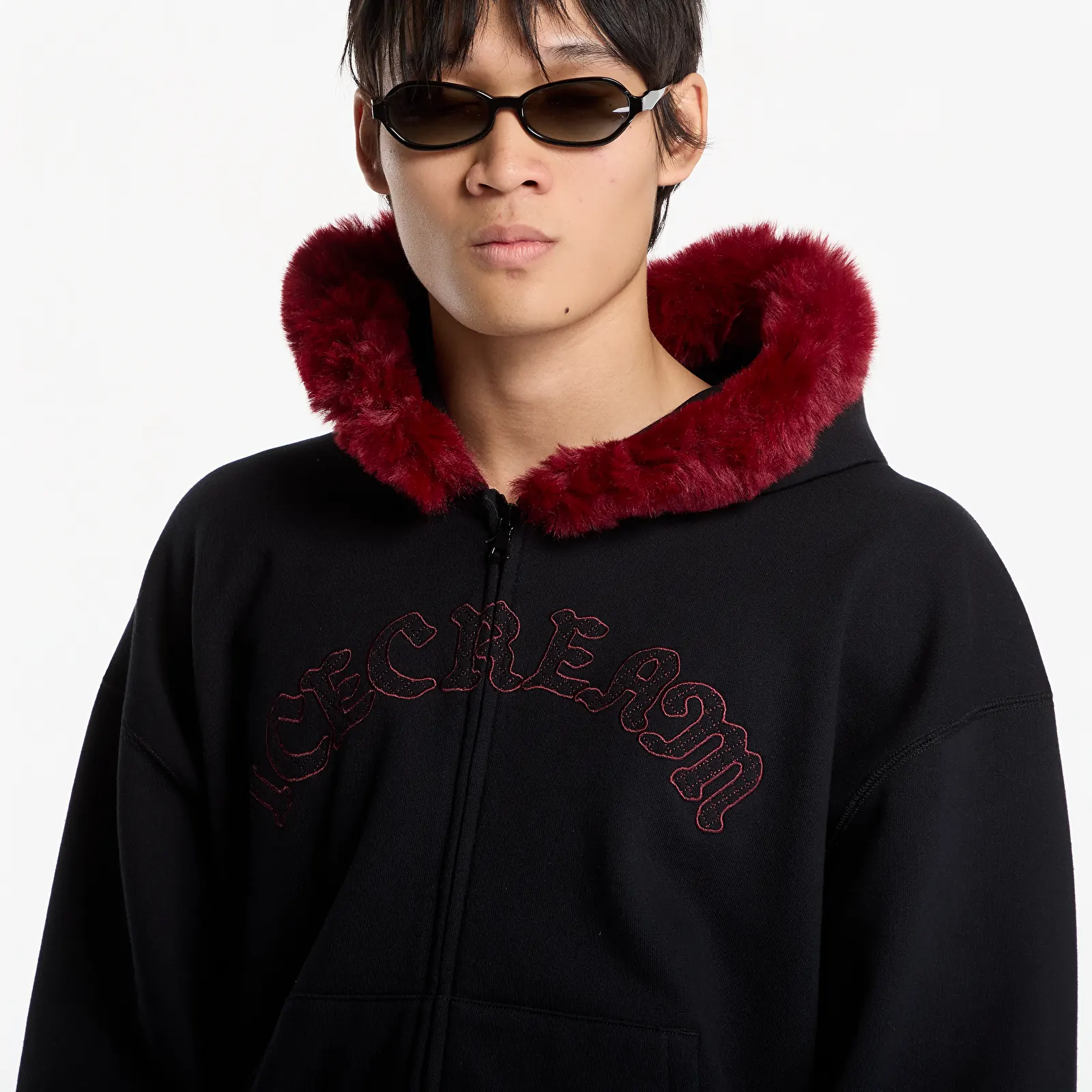 Регланы и толстовки Billionaire Boys Club Icecream Gothic Zip Through Hood Black