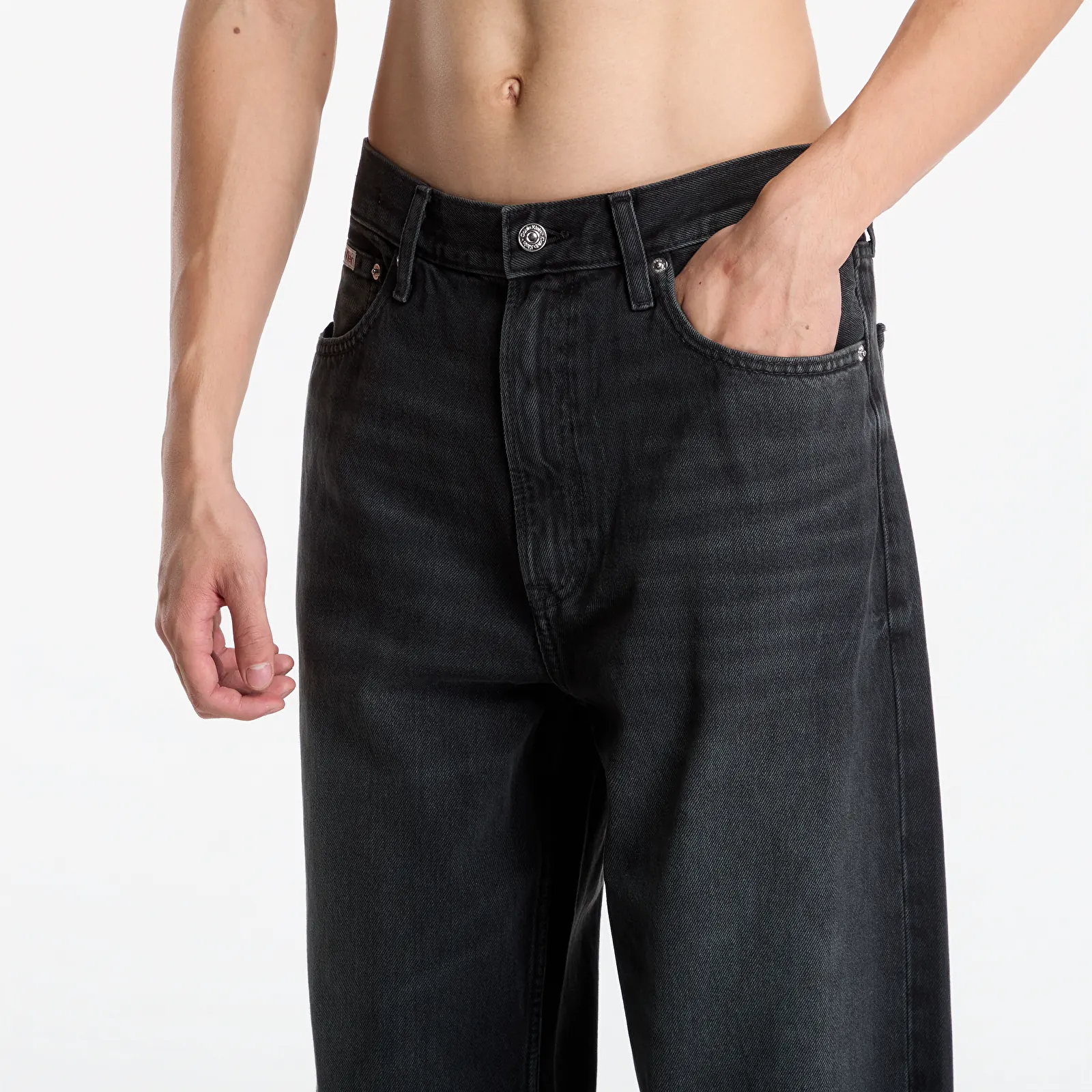 Jeansy Calvin Klein Jeans Baggy Midnight Emera Blue