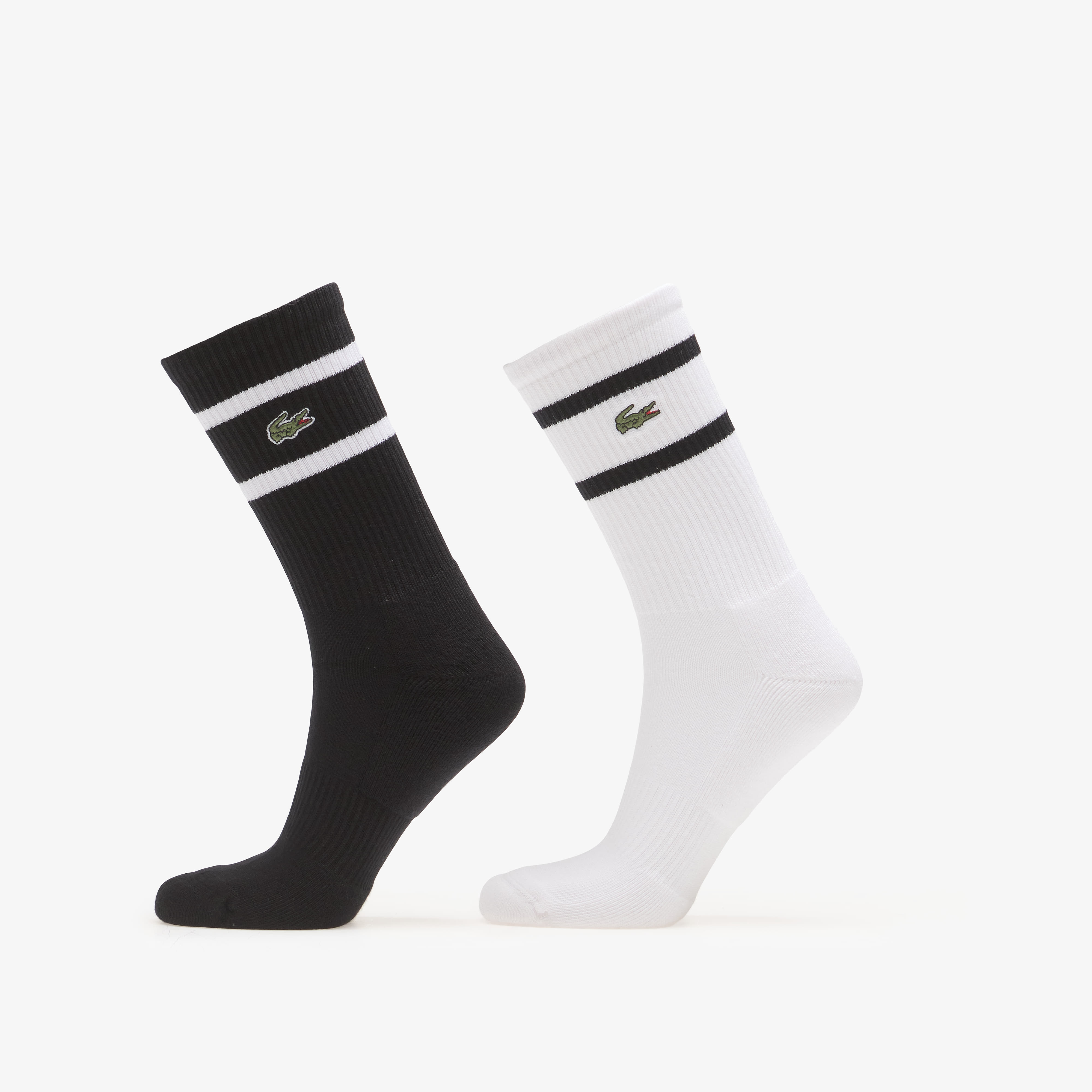 Sokker Lacoste Crew Socks Black/White 43-46