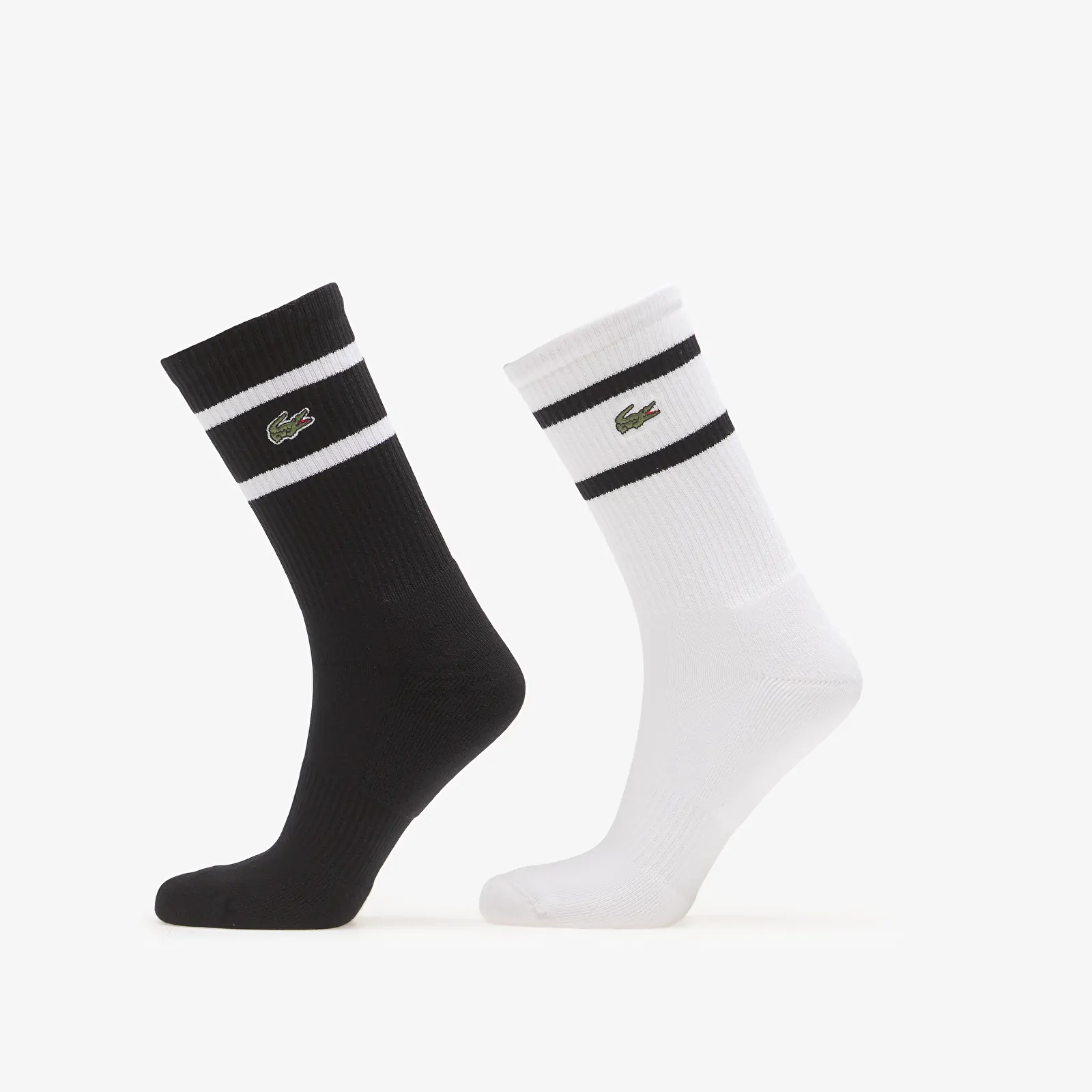 Chaussettes homme Lacoste Crew Socks Black/White