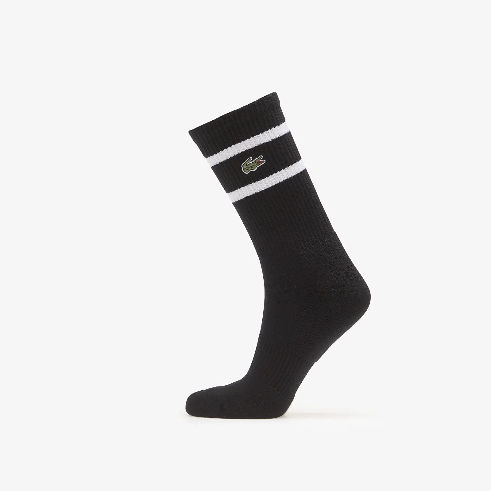 Chaussettes homme Lacoste Crew Socks Black/White