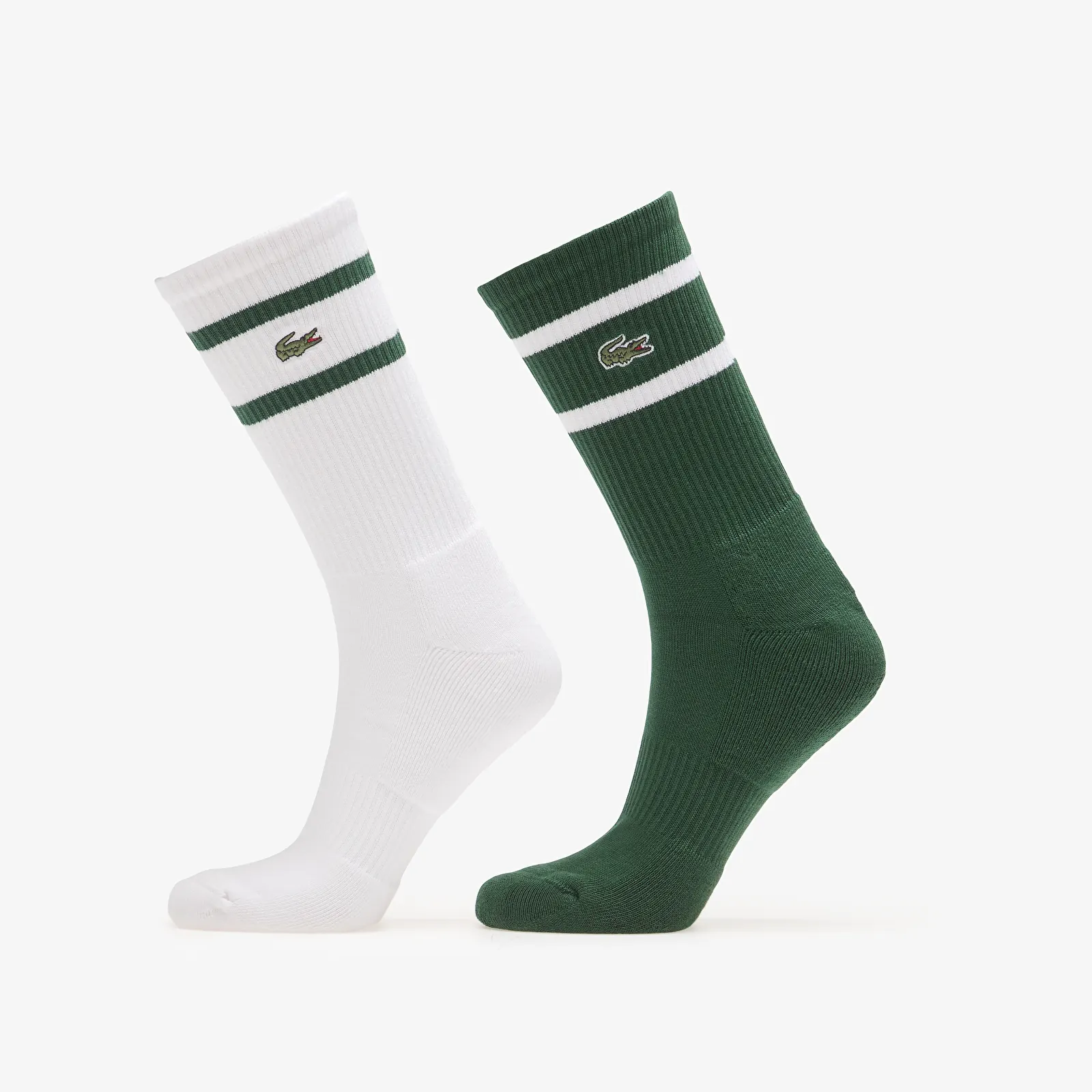 Мъжки чорапи Lacoste Crew Socks Green/White