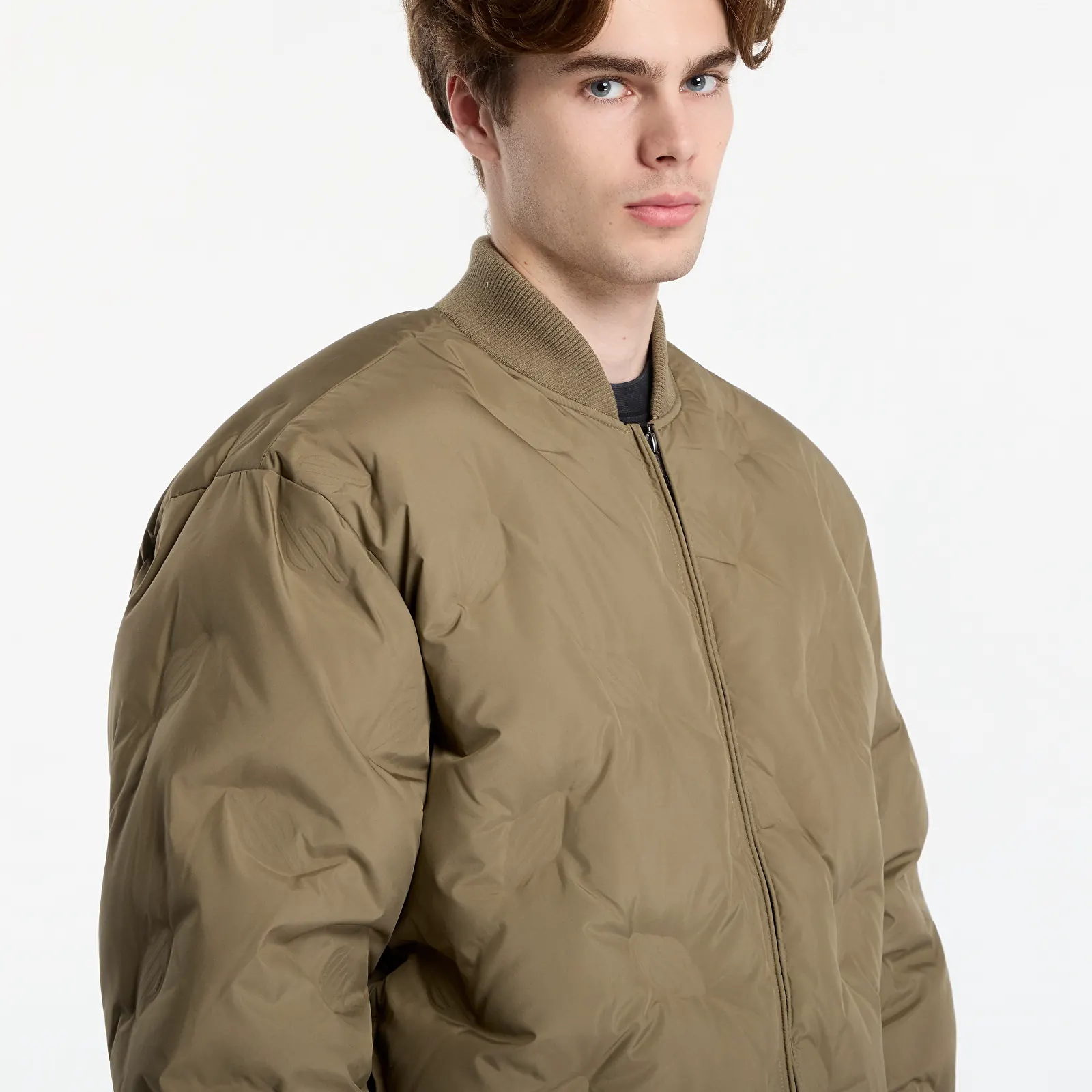 Jackets Daily Paper Ayan Monogram Puffer Jacket Army Green