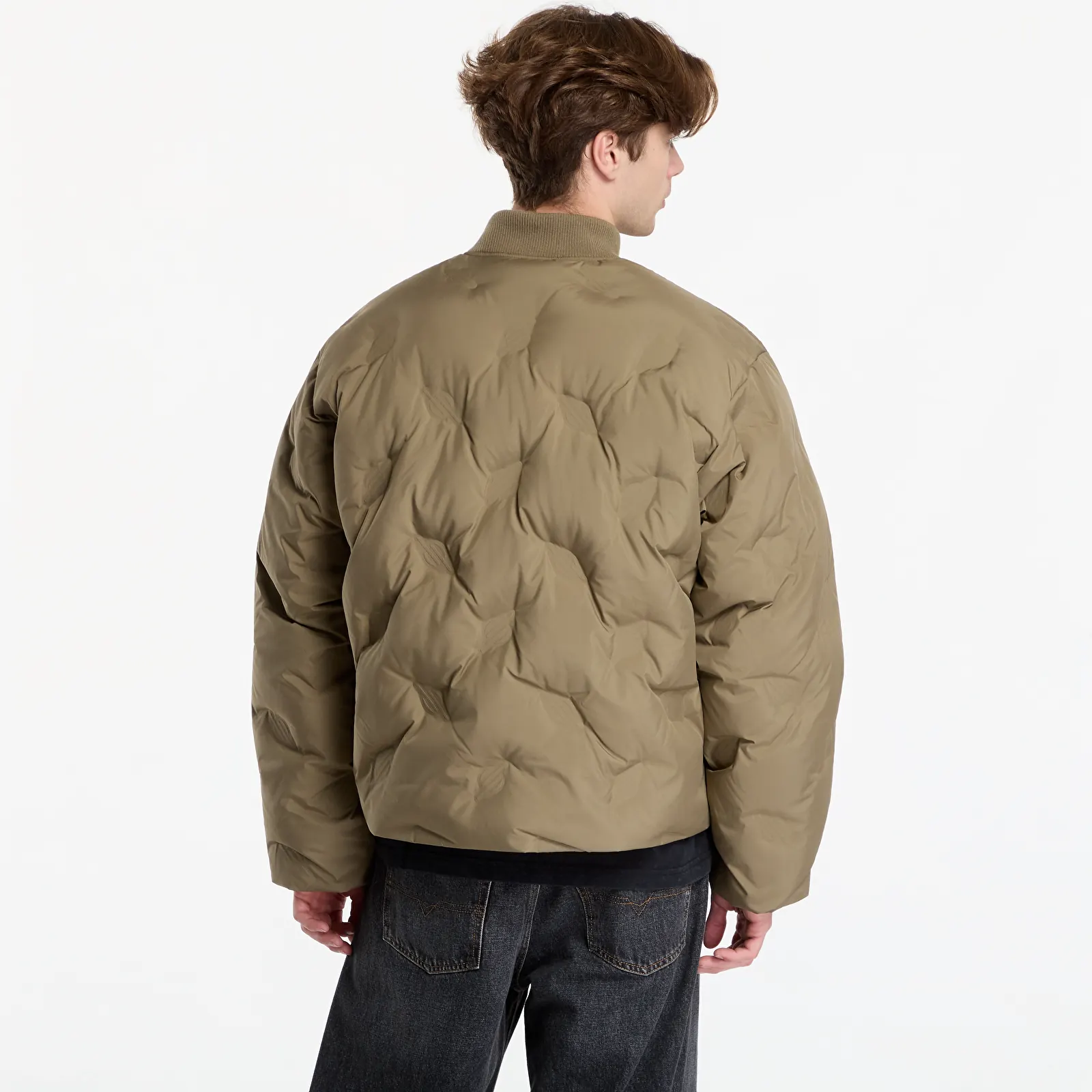 Jackets Daily Paper Ayan Monogram Puffer Jacket Army Green